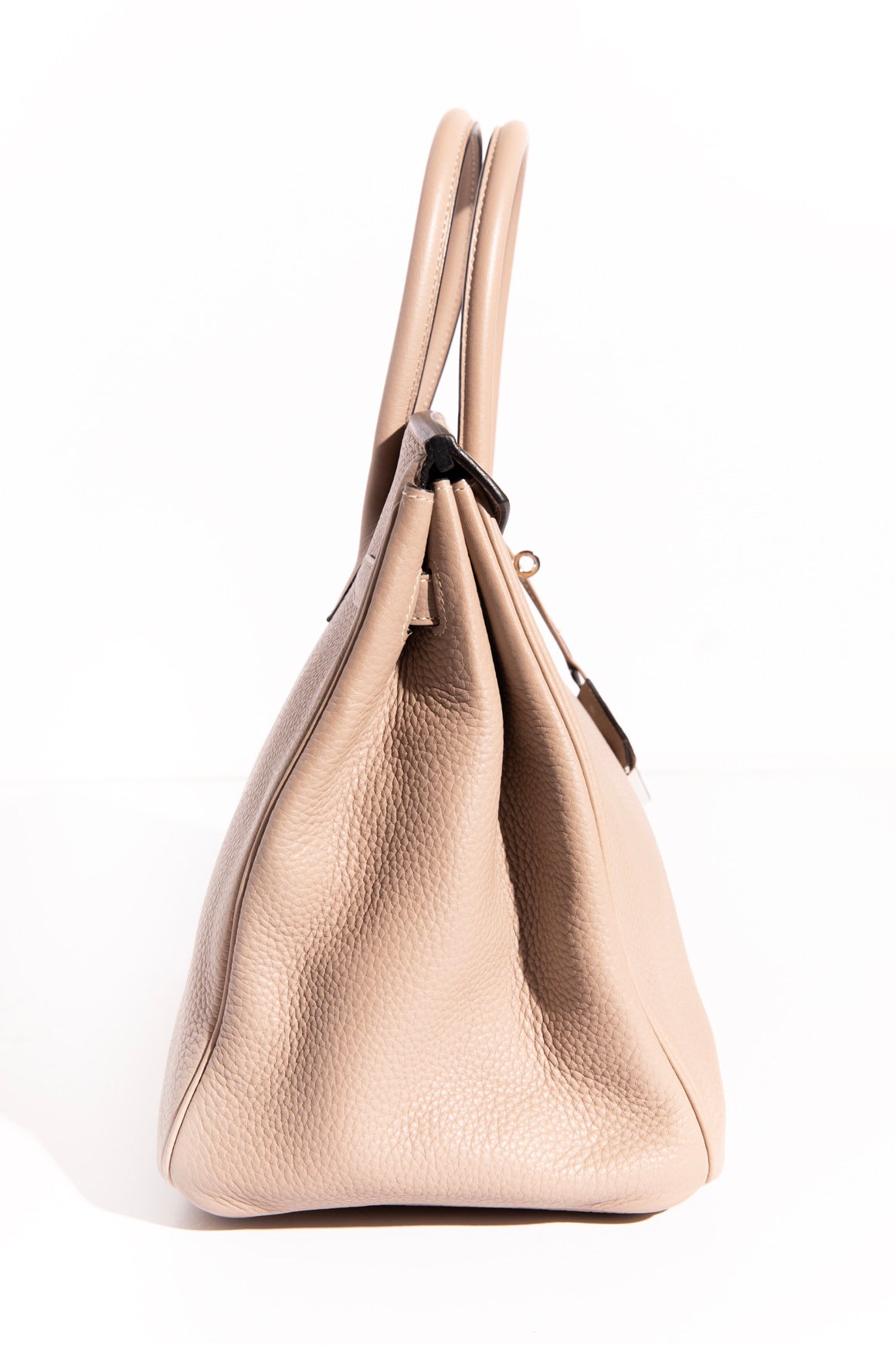 HERMES Birkin 35 in Clemence Gris Tourterelle 