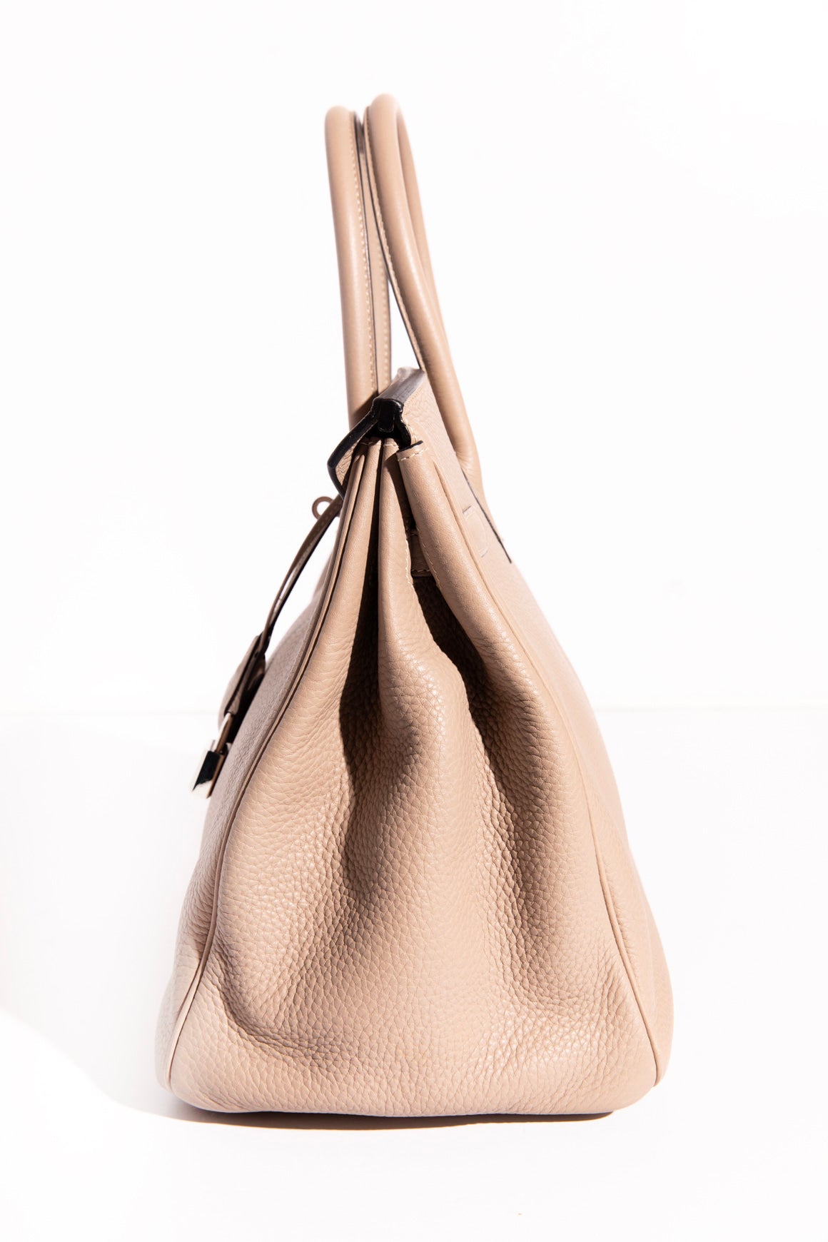 HERMES Birkin 35 in Clemence Gris Tourterelle 