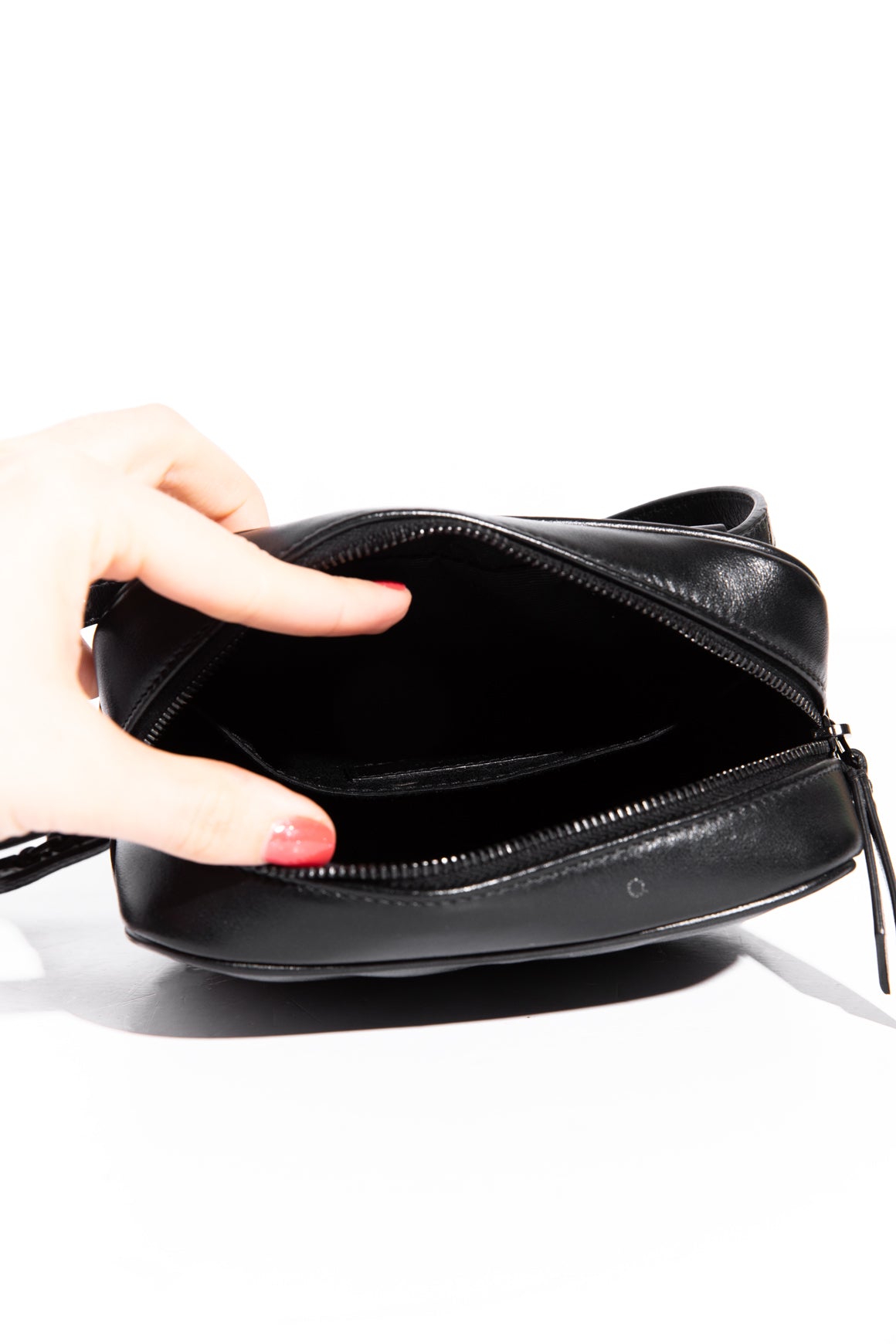 SAINT LAURENT Black Lou Belt Bag