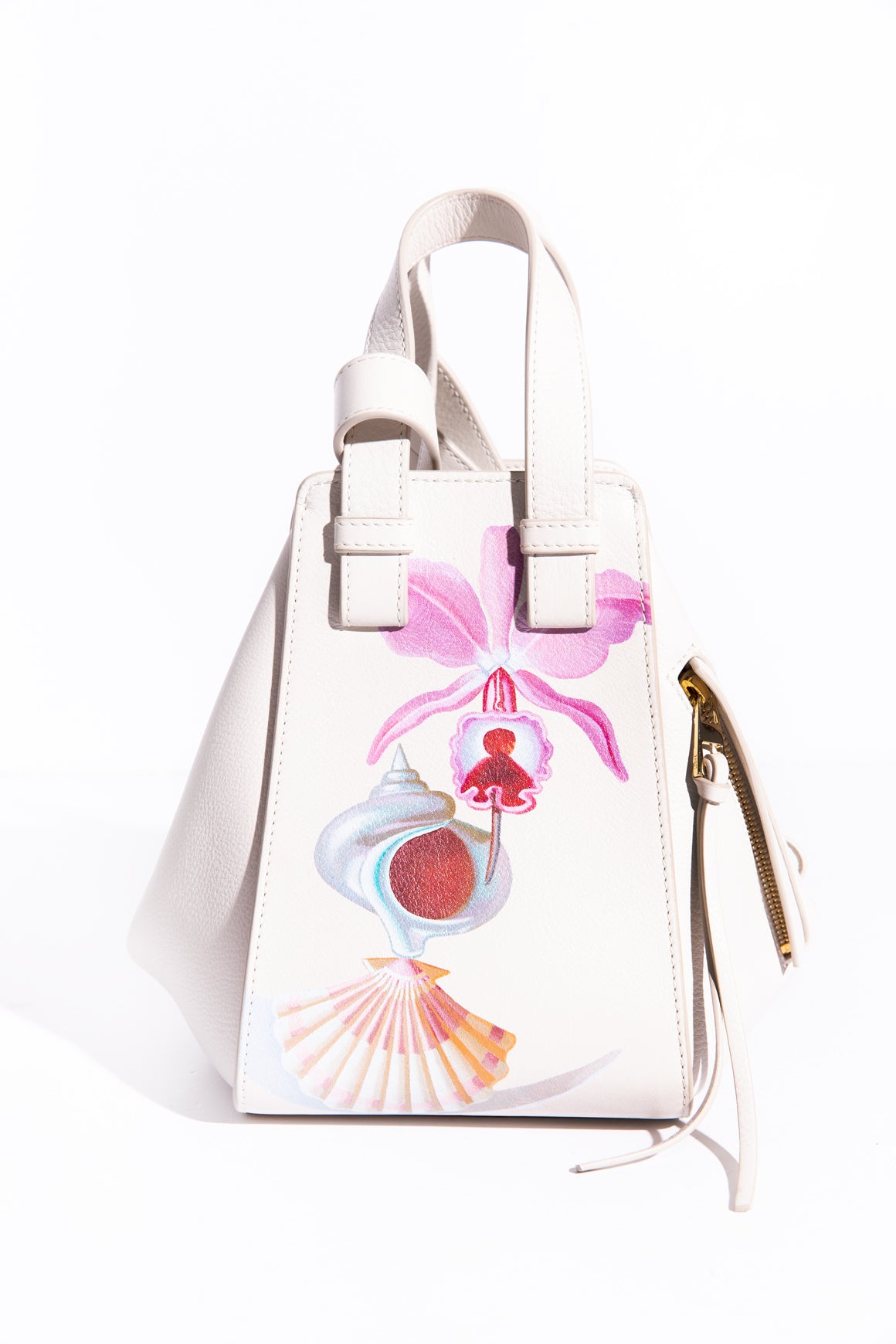 LOEWE Cream Maruja Mallo Print Compact Hammock Bag