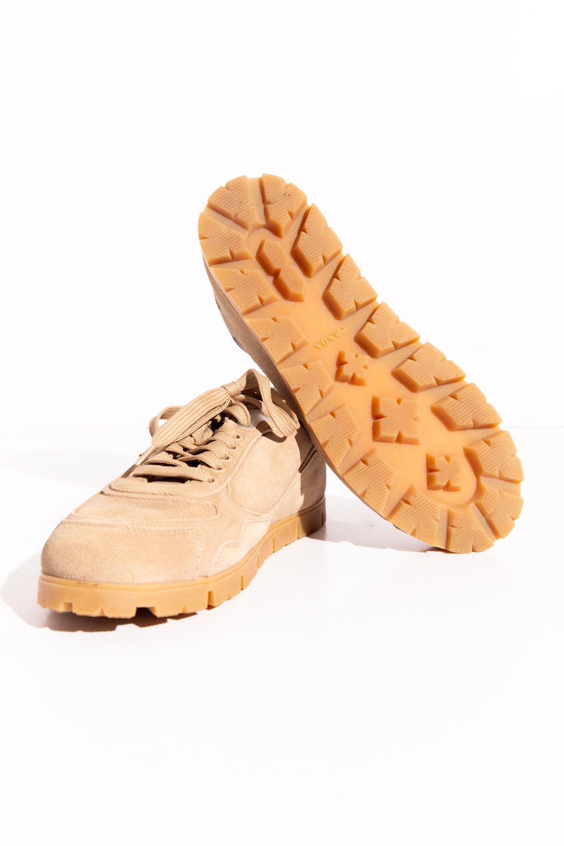 PRADA Suede Low Top Sneakers (39)