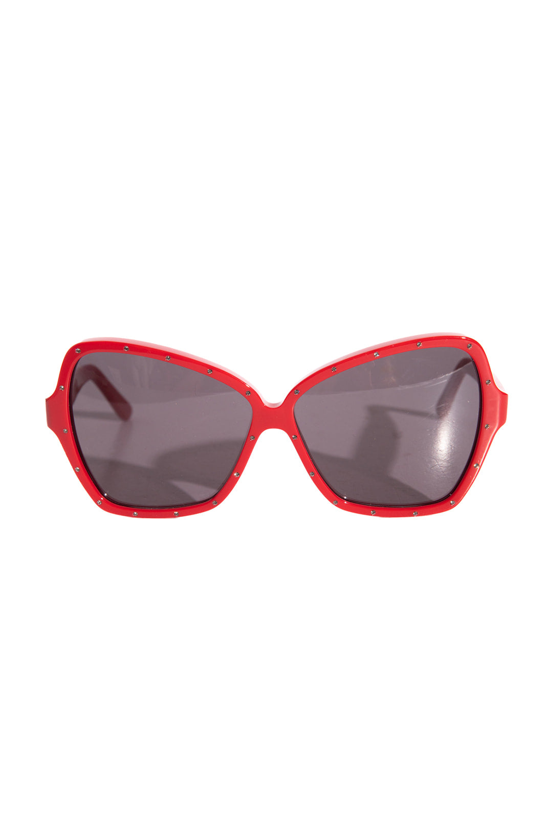CELINE Red Crystal Butterfly Sunglasses
