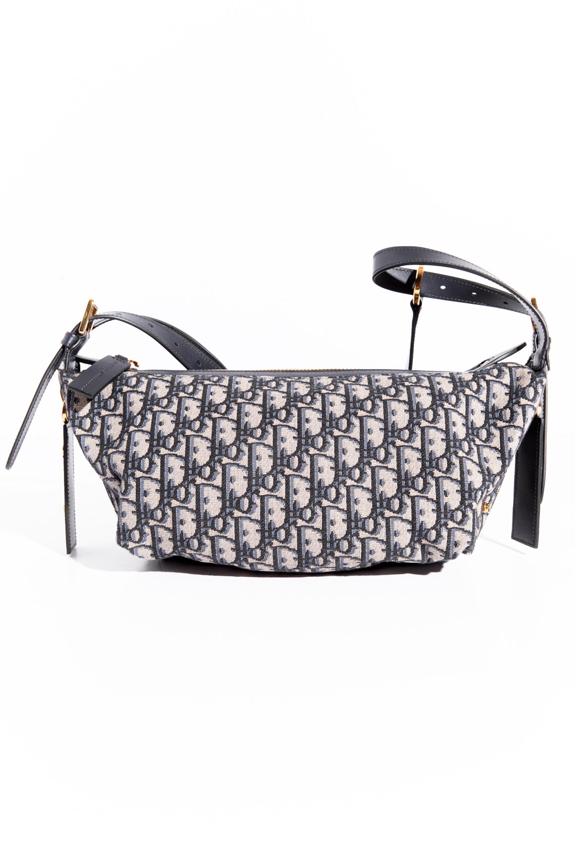 CHRISTIAN DIOR Navy Medium D-Journey Bag