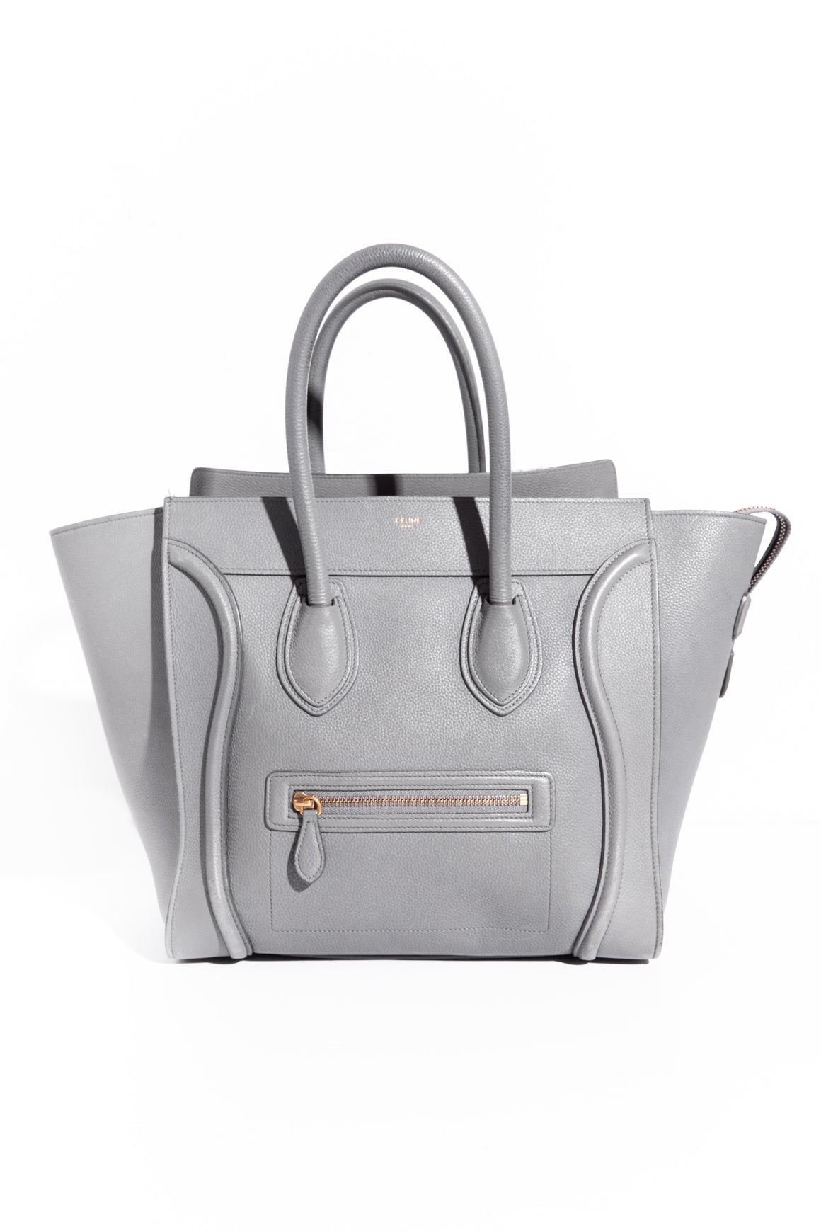 CELINE Grey Luggage Tote