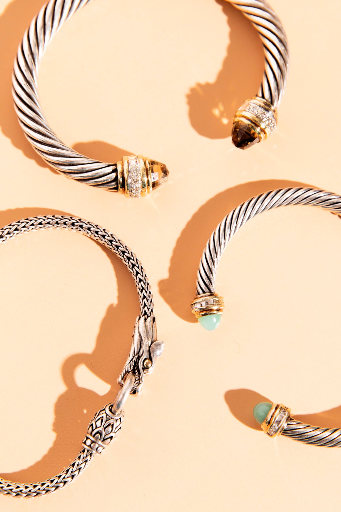 DAVID YURMAN Citrine + Diamond Cable Cuff