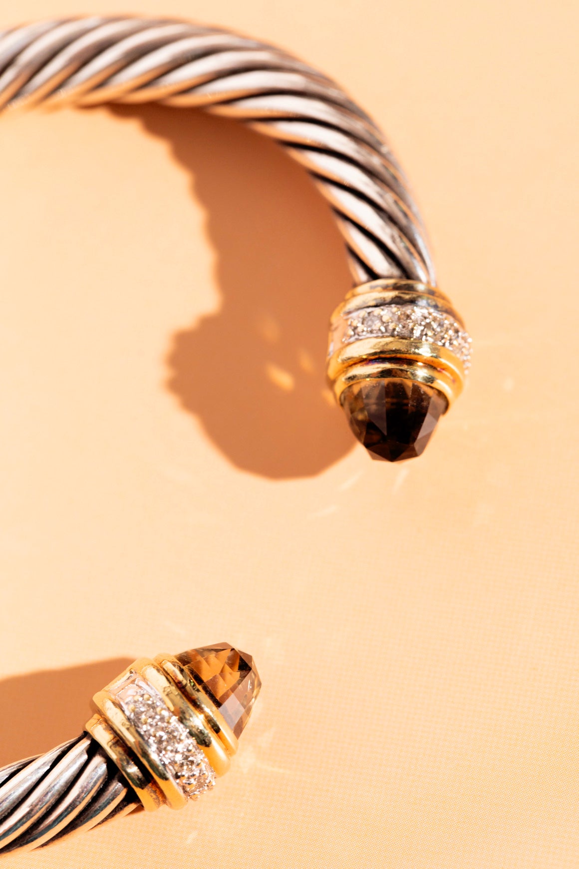 DAVID YURMAN Citrine + Diamond Cable Cuff