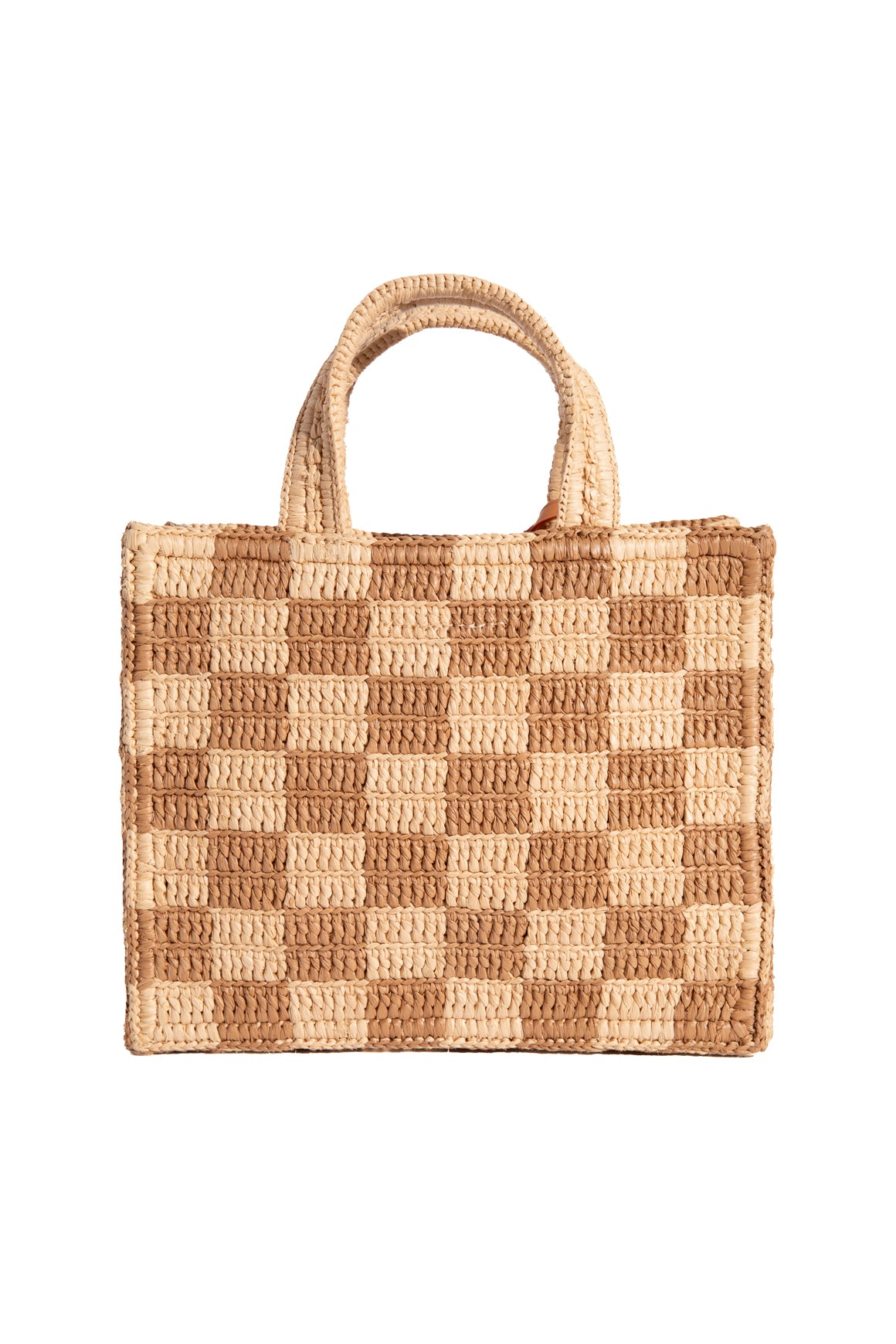 LOUIS VUITTON Mini Raffia Tote in Damier
