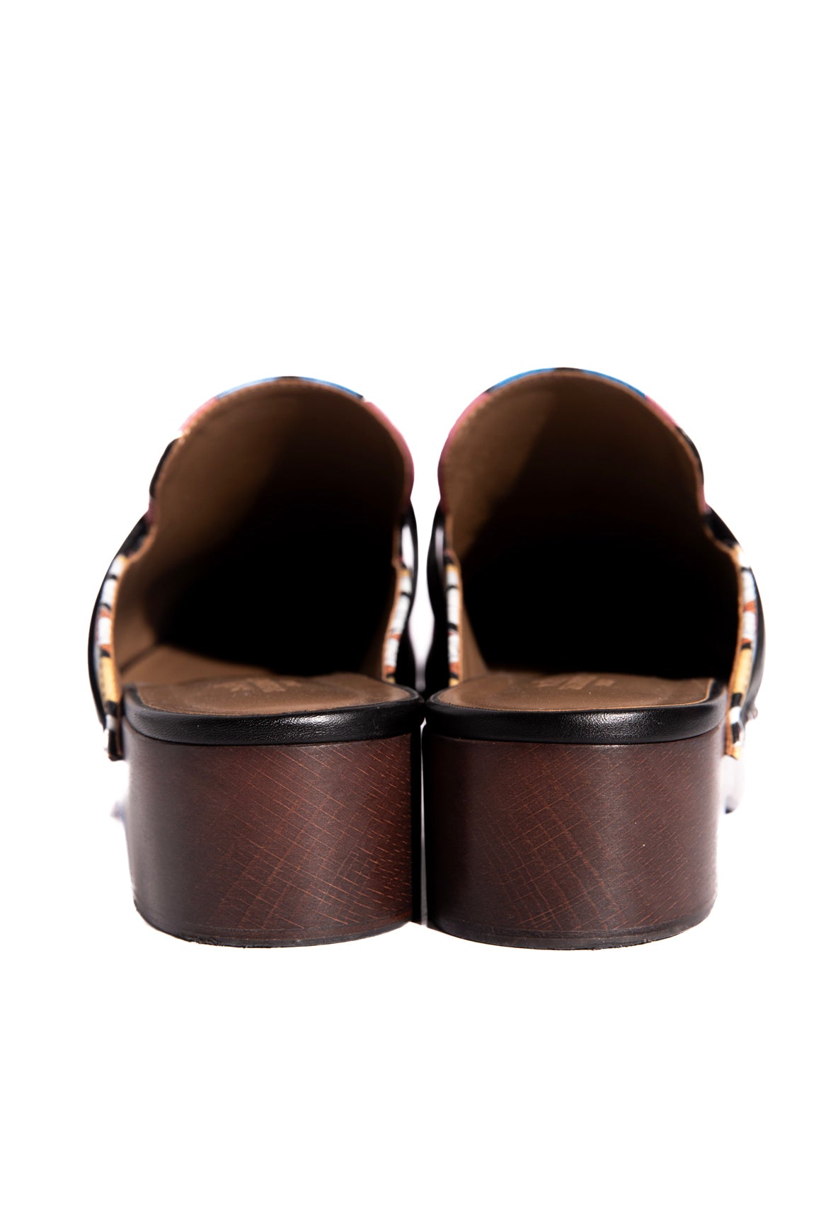 HERMES Carlotta Cavalvadour Print Mules (Sz. 36)