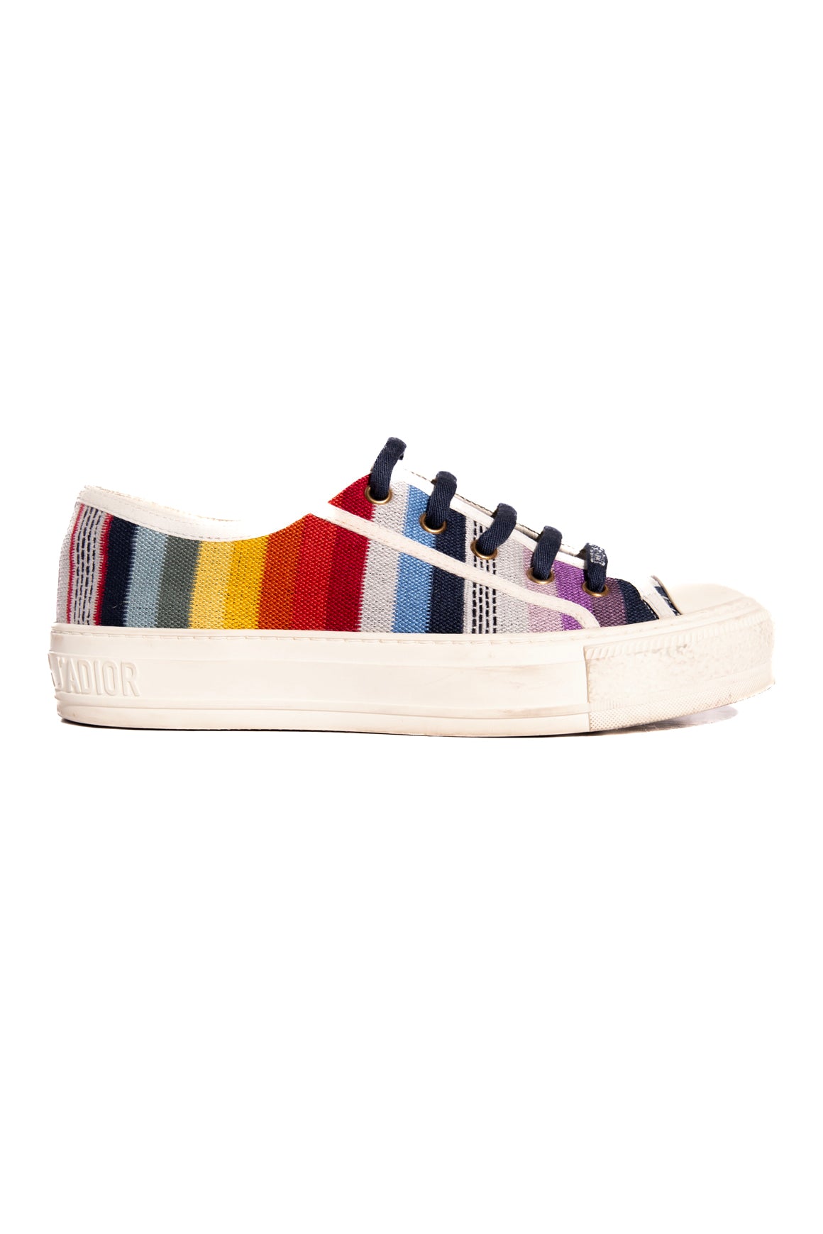 DIOR Rainbow Tapestry Low Top Sneakers (Sz. 36.5)