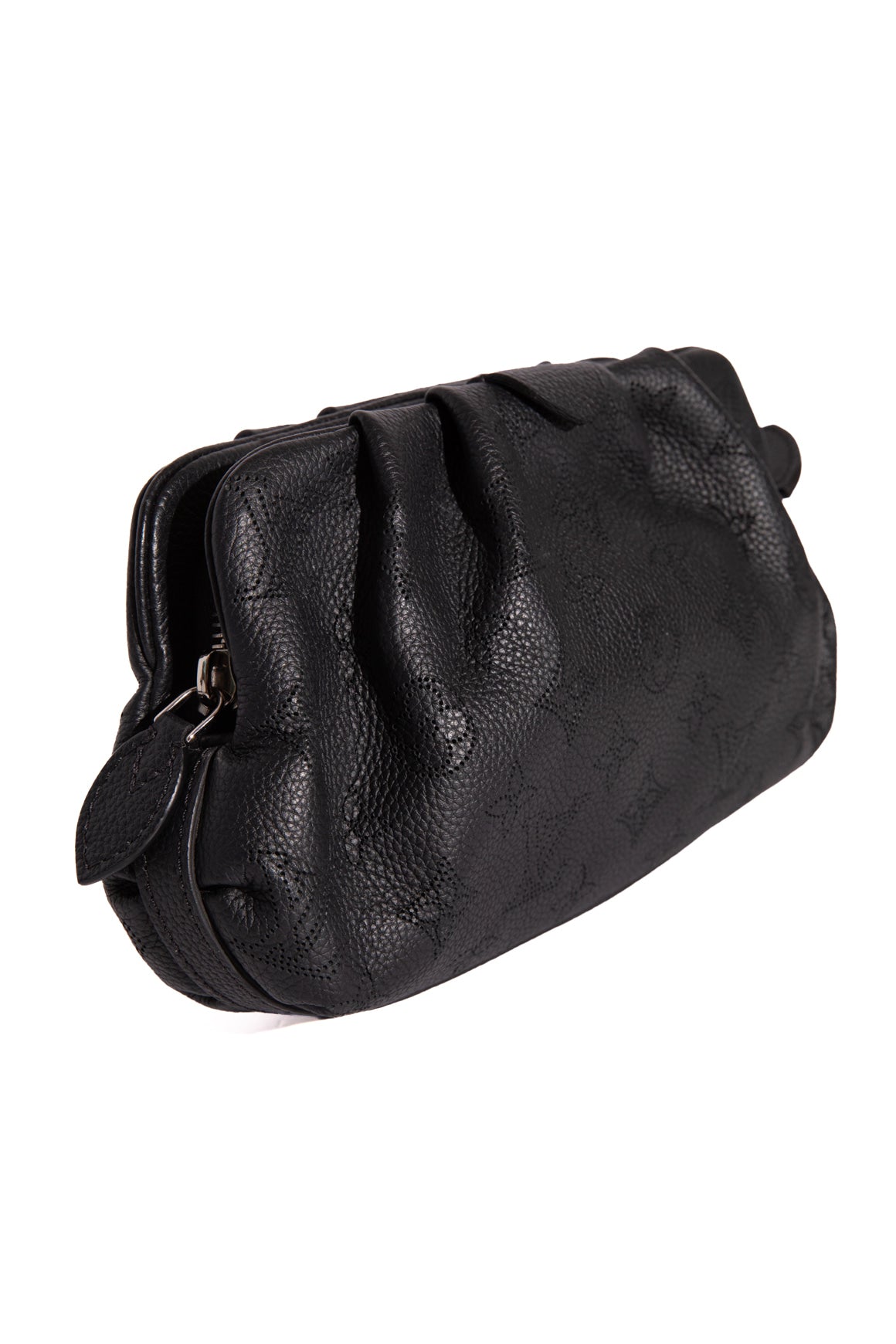 LOUIS VUITTON Black Mahina Scala Mini Pouch