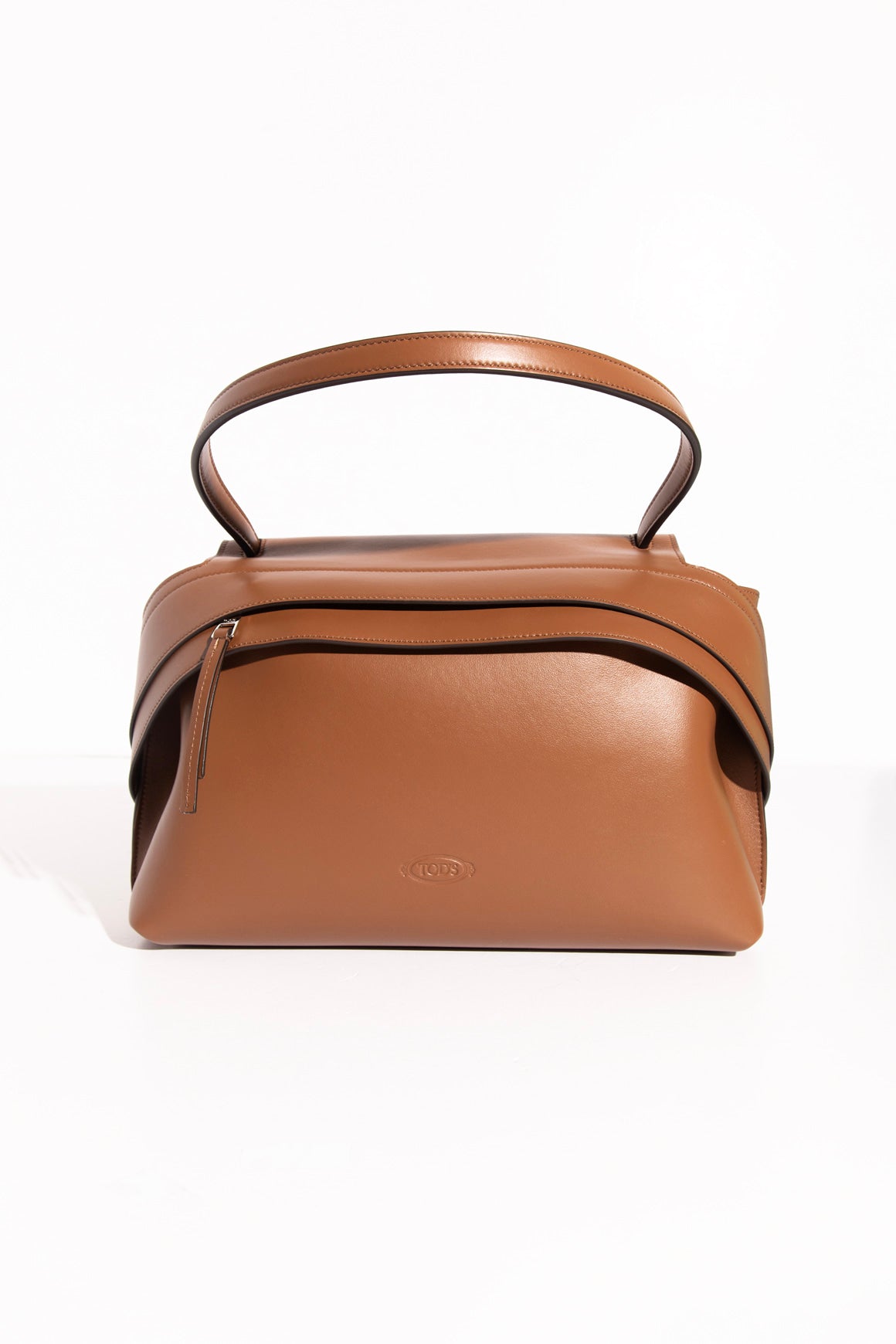 TOD'S Brown Leather Medium Wave Bag