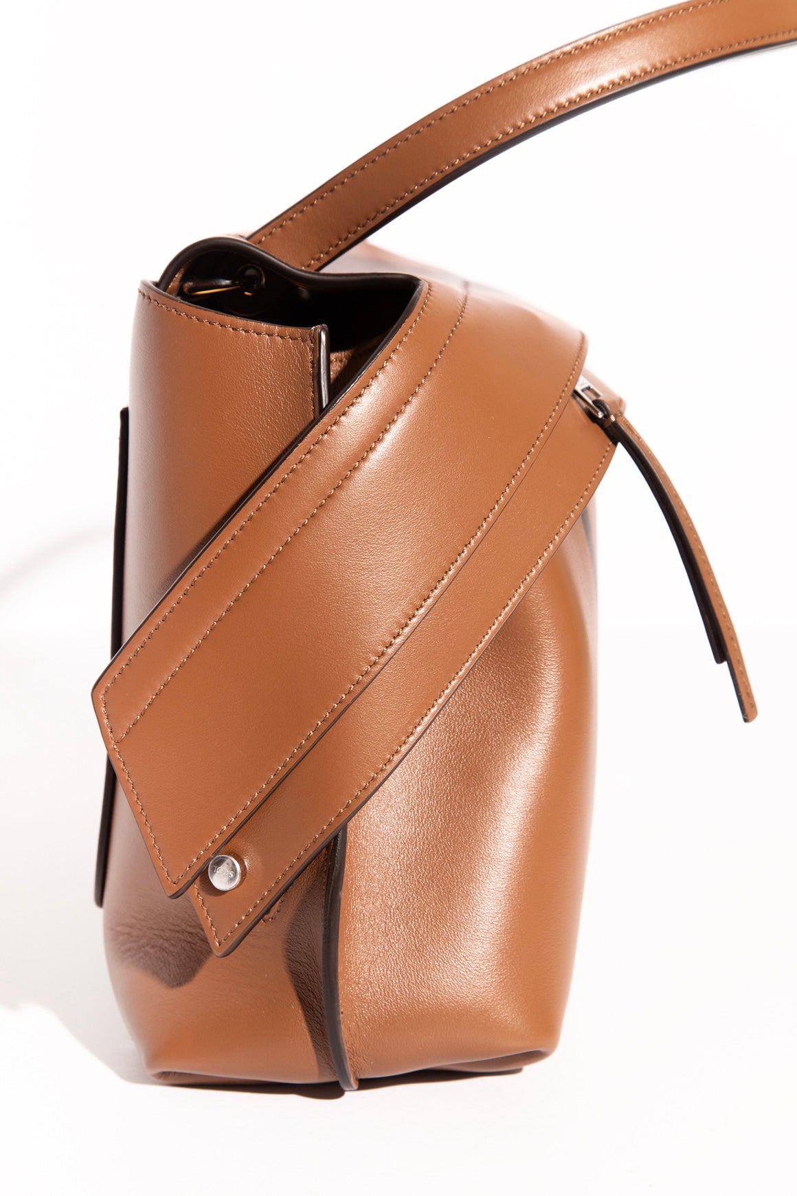 TOD'S Brown Leather Medium Wave Bag