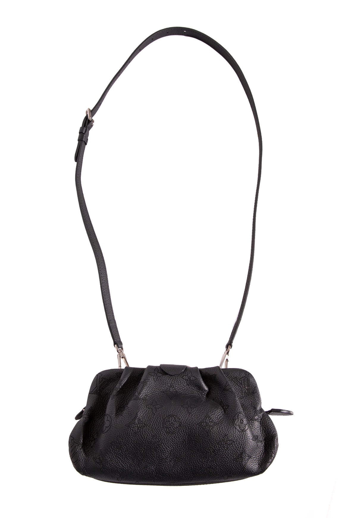 LOUIS VUITTON Black Mahina Scala Mini Pouch