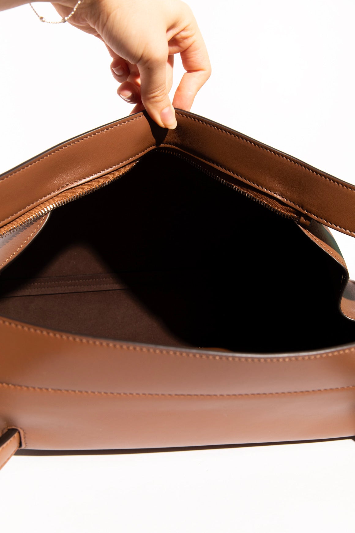 TOD'S Brown Leather Medium Wave Bag