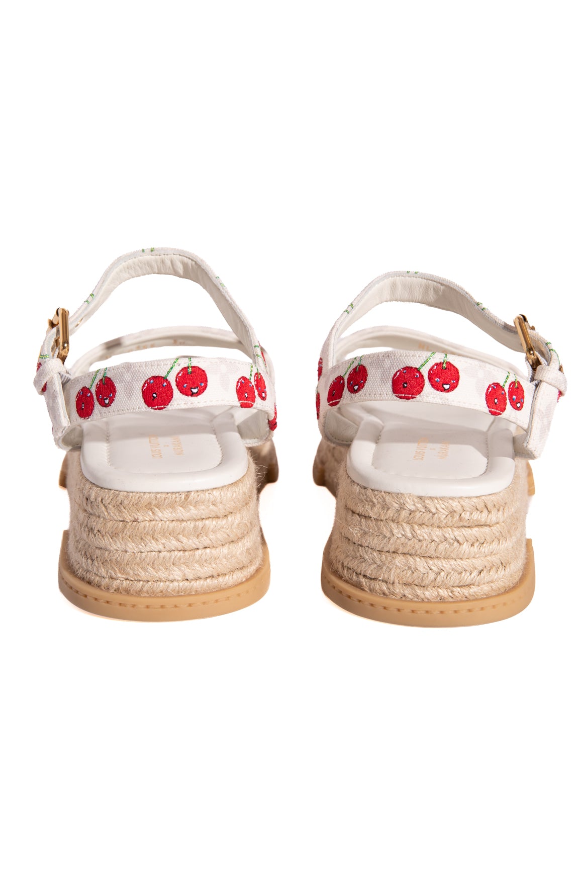LOUIS VUITTON X MURAKAMI White Cherry Platform Sandals (Sz. 38)