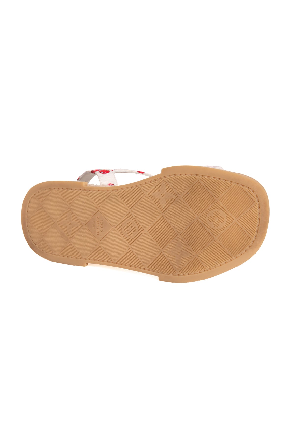 LOUIS VUITTON X MURAKAMI White Cherry Platform Sandals (Sz. 38)