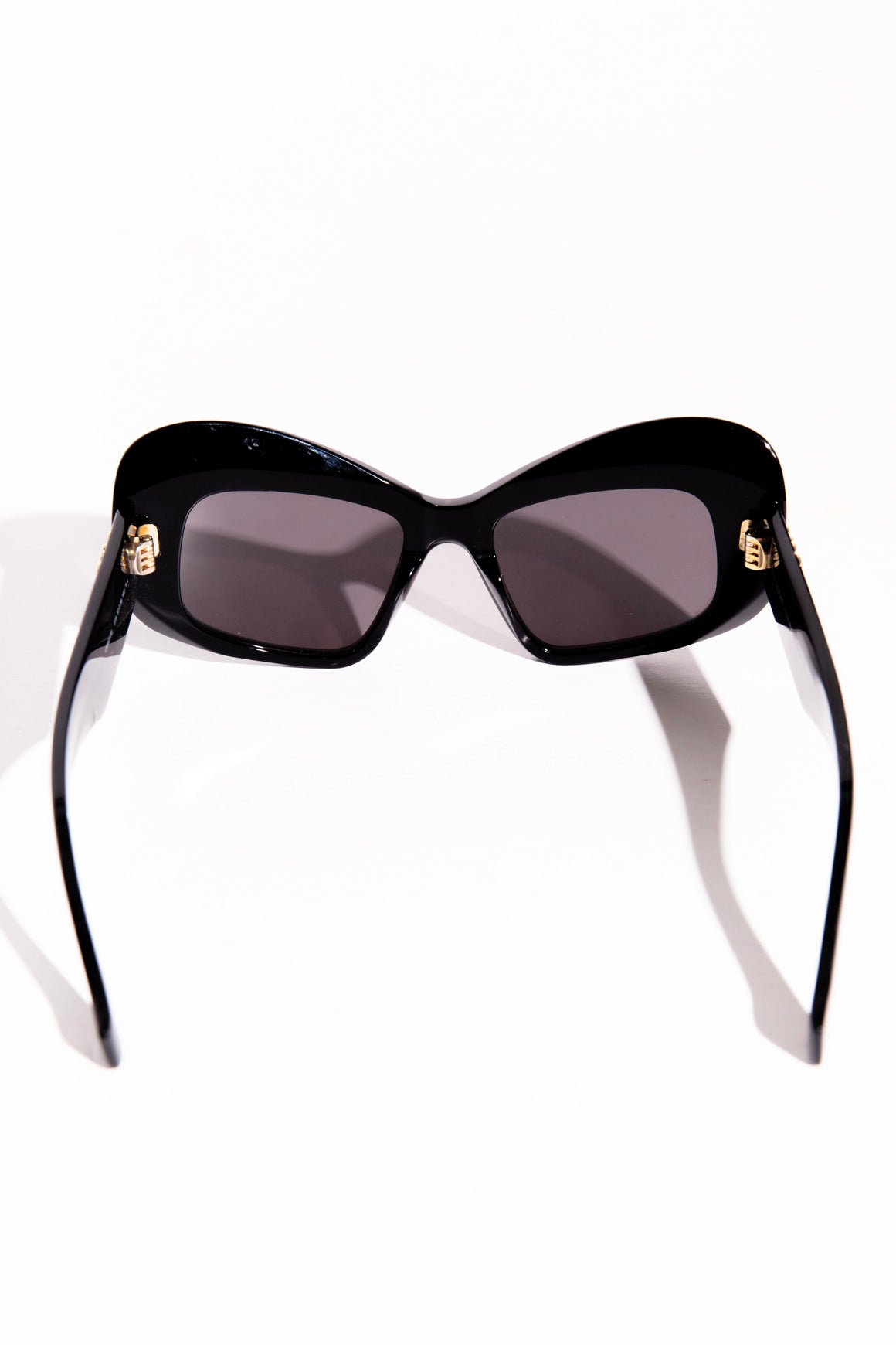 LOEWE Black Round Cat Eye Sunglasses