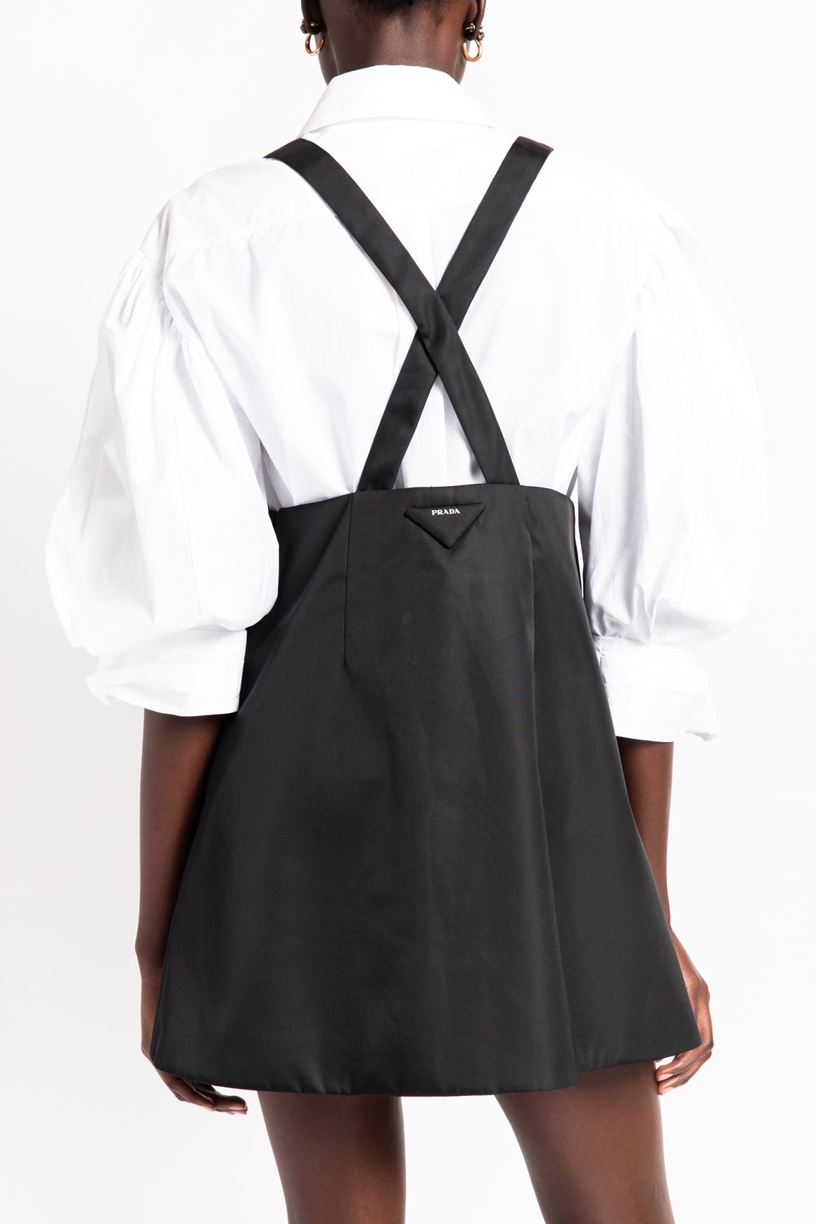 PRADA Black Re-Nylon Pinafore Dress