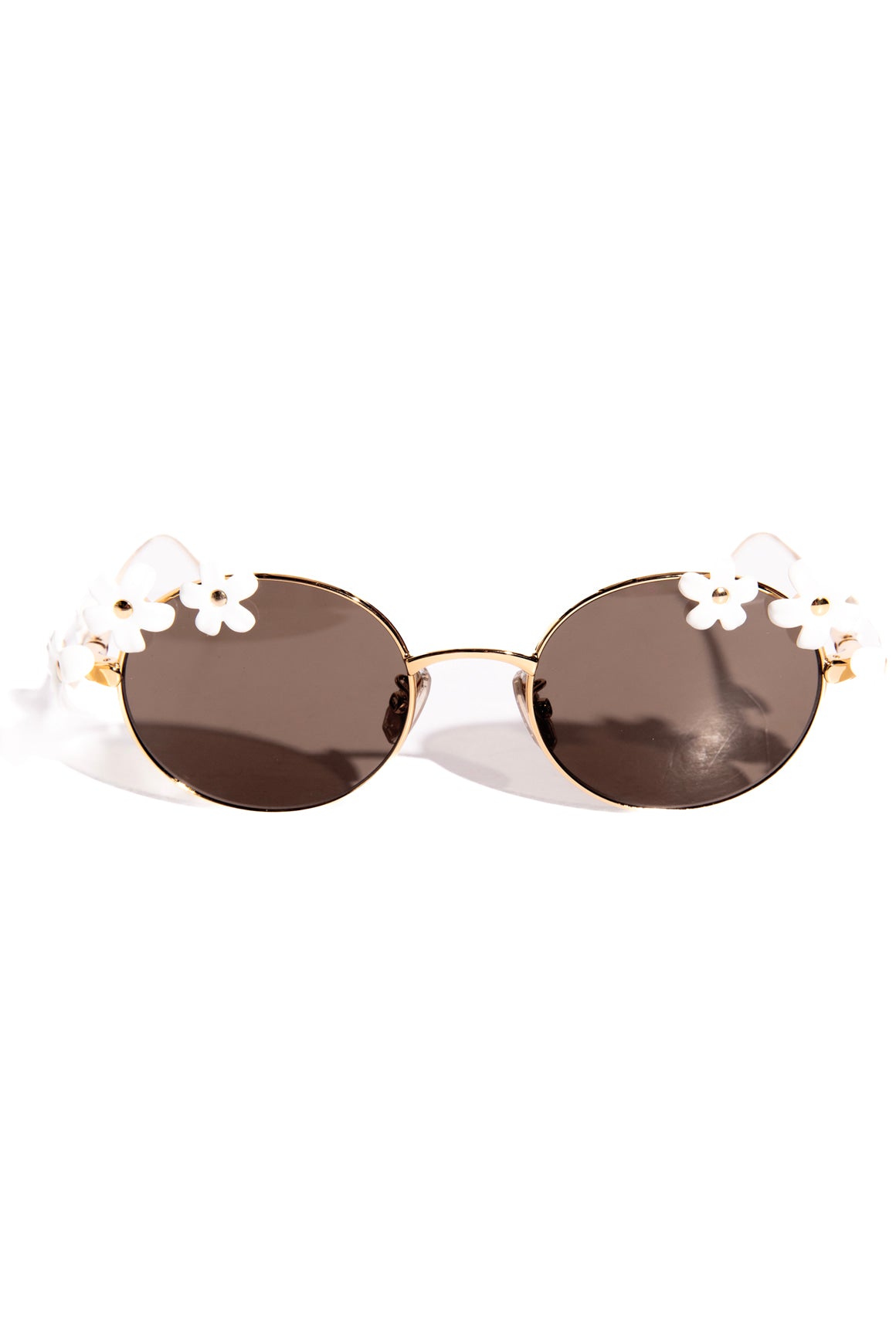 LOEWE Gold Floral Metal Sunglasses