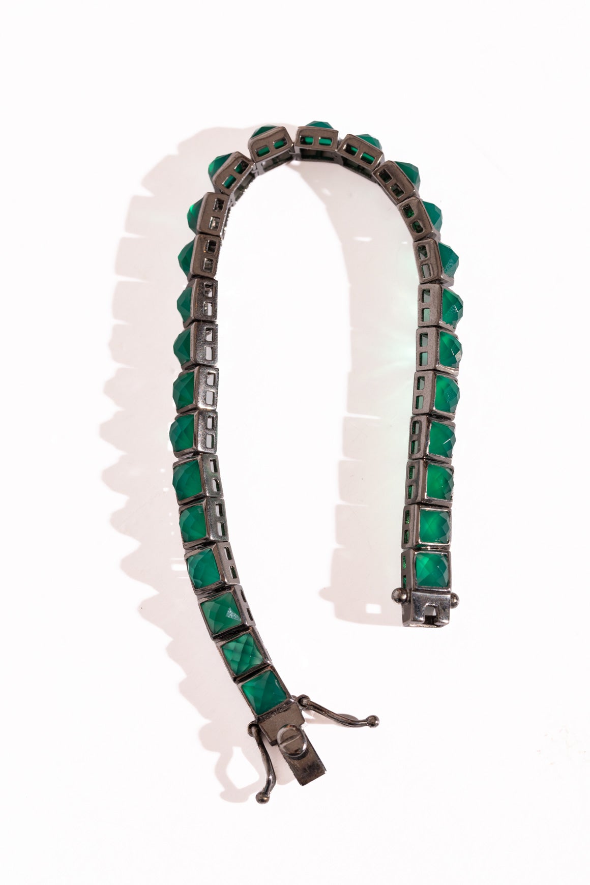 NAKARD Green Onyx Tile Bracelet