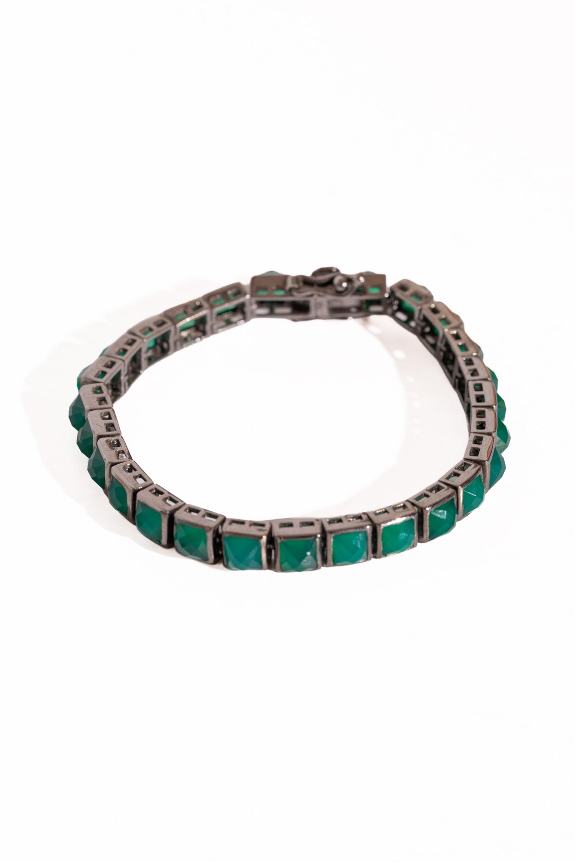 NAKARD Green Onyx Tile Bracelet
