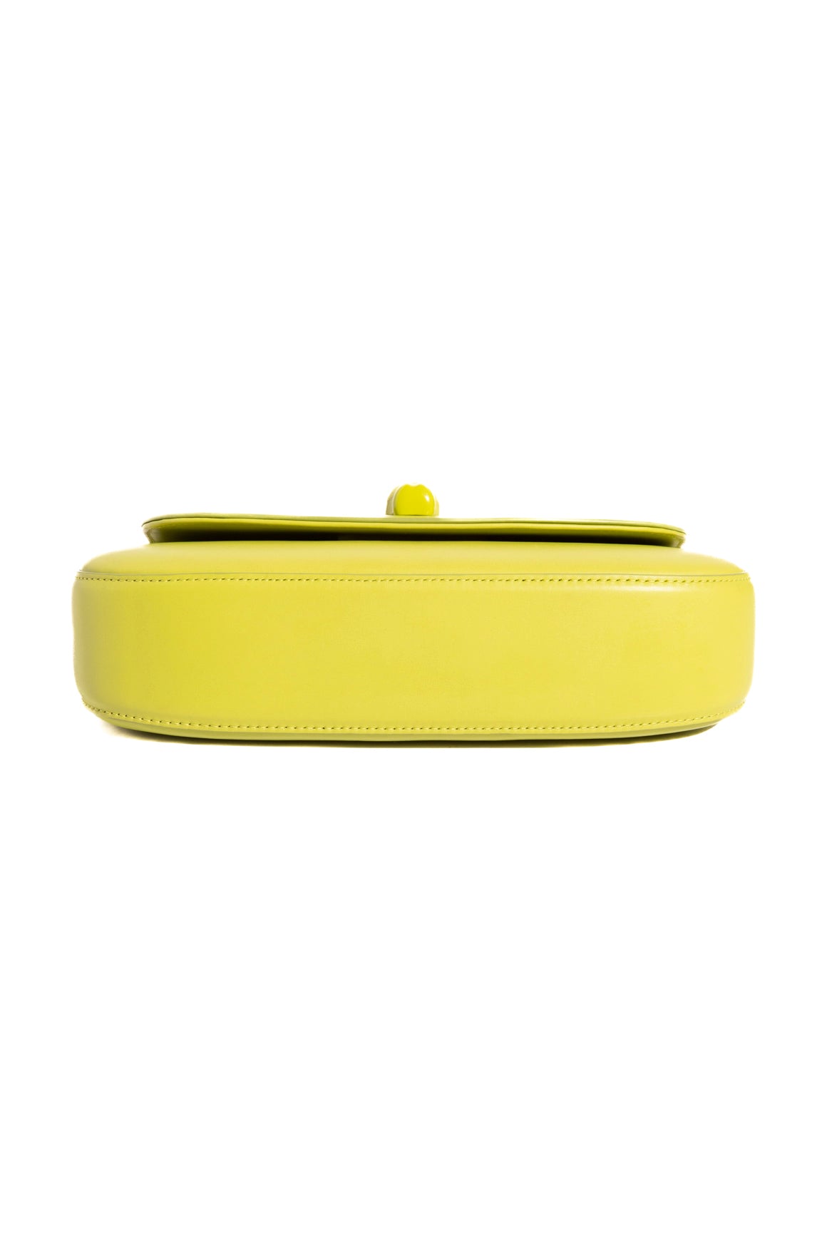 GUCCI Chartreuse Bamboo "Diva" Small Top Handle Bag