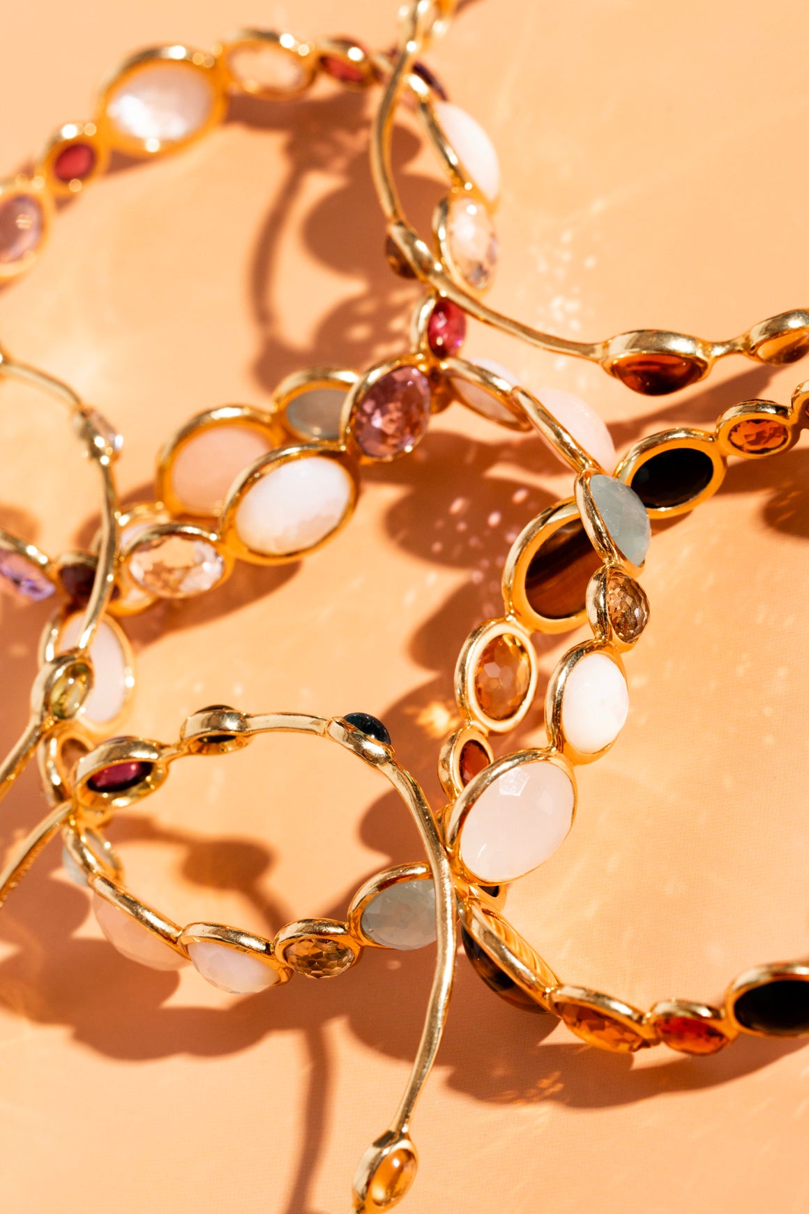 IPOLITTA 18K Pink & Blue Lollipop Multi Stone Bangle