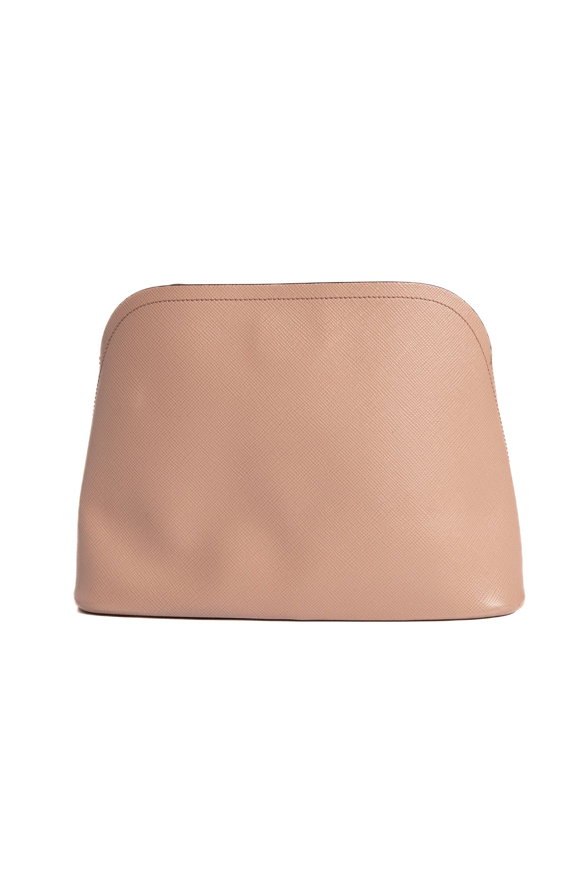 PRADA Taupe Saffiano Promenade Bucket Bag