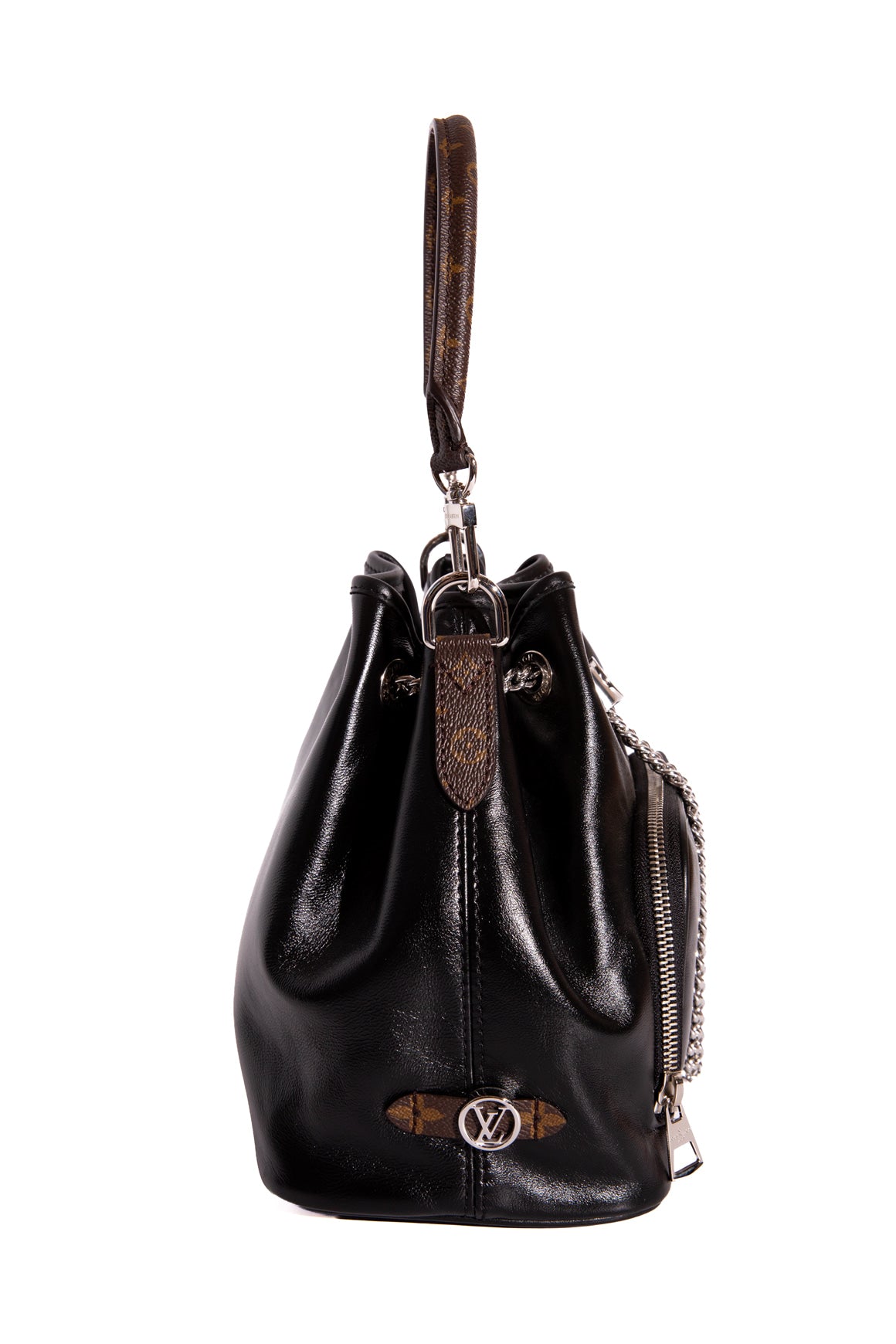 LOUIS VUITTON Black 'No Way Vibe' Bucket Bag