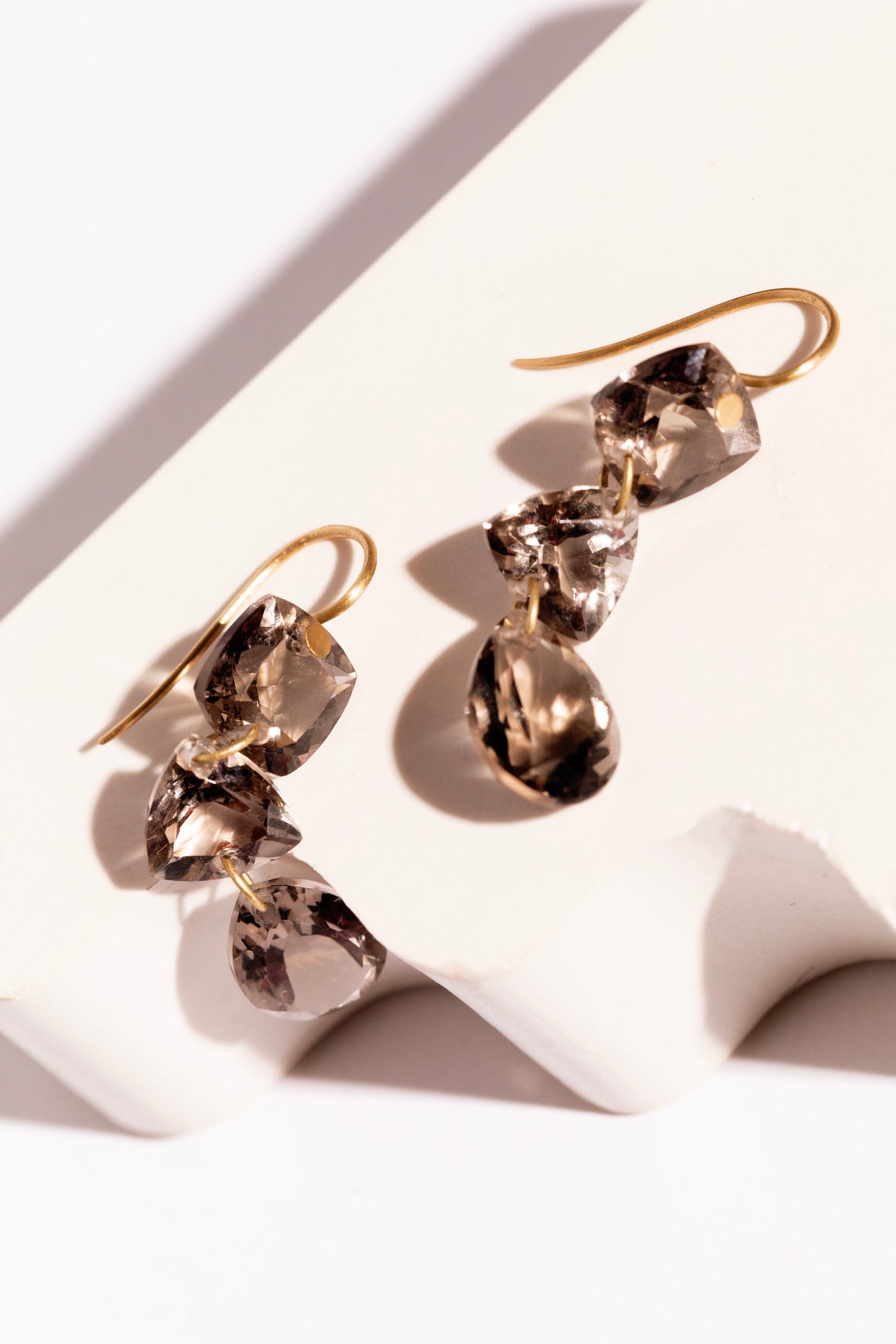 MARIE HELENE DE TAILLAC Smoky Quartz Earrings