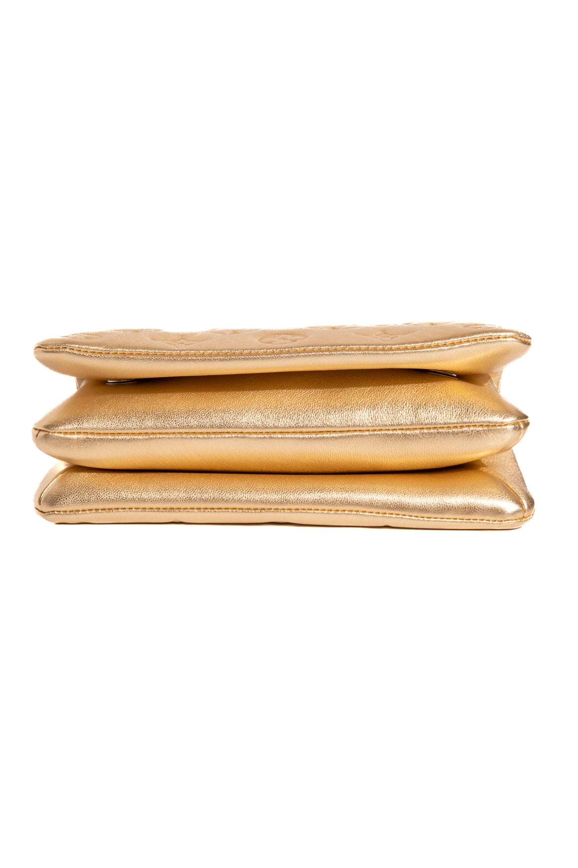 LOUIS VUITTON Gold Monogram Pochette Coussin