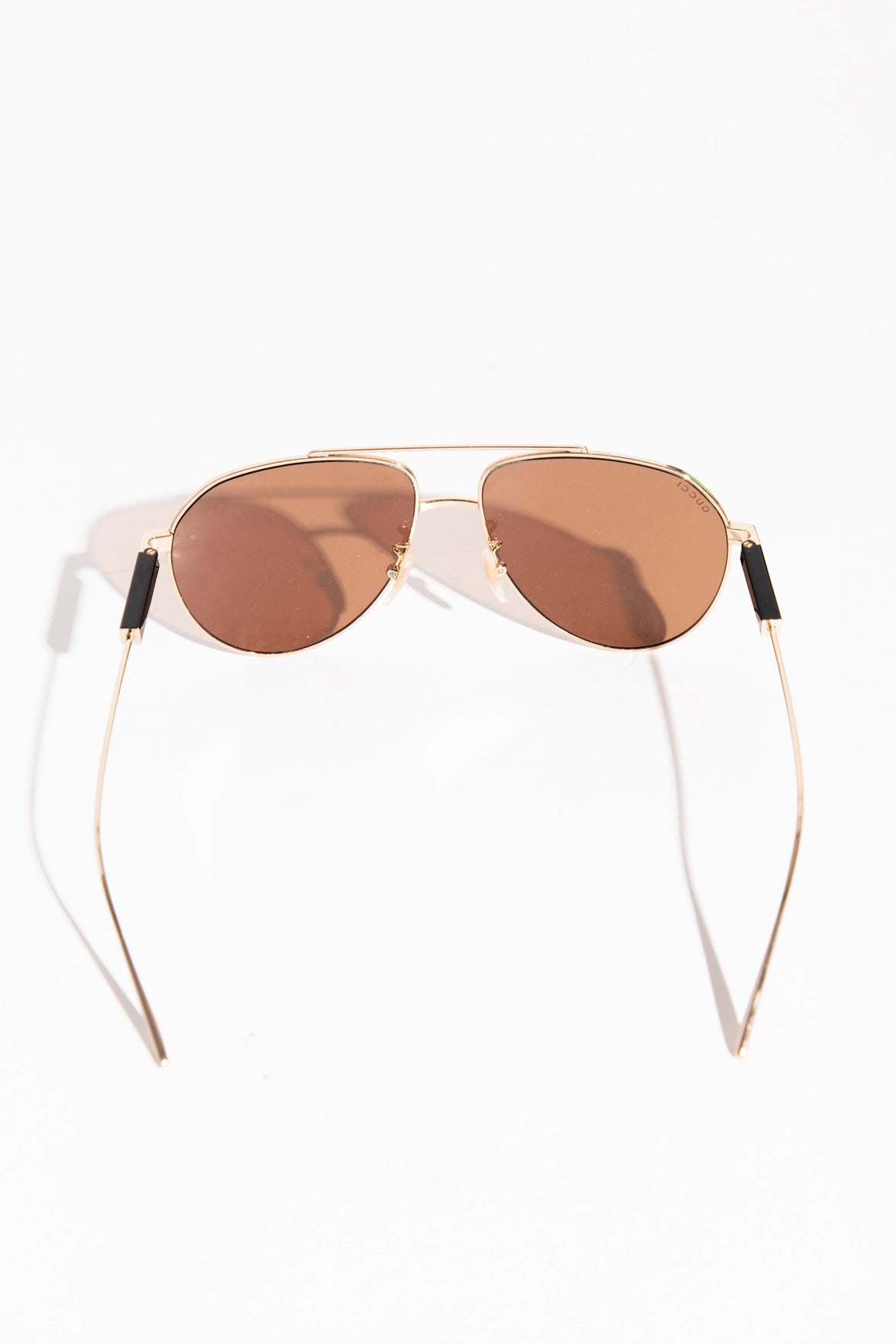 GUCCI Gold Aviator Sunglasses