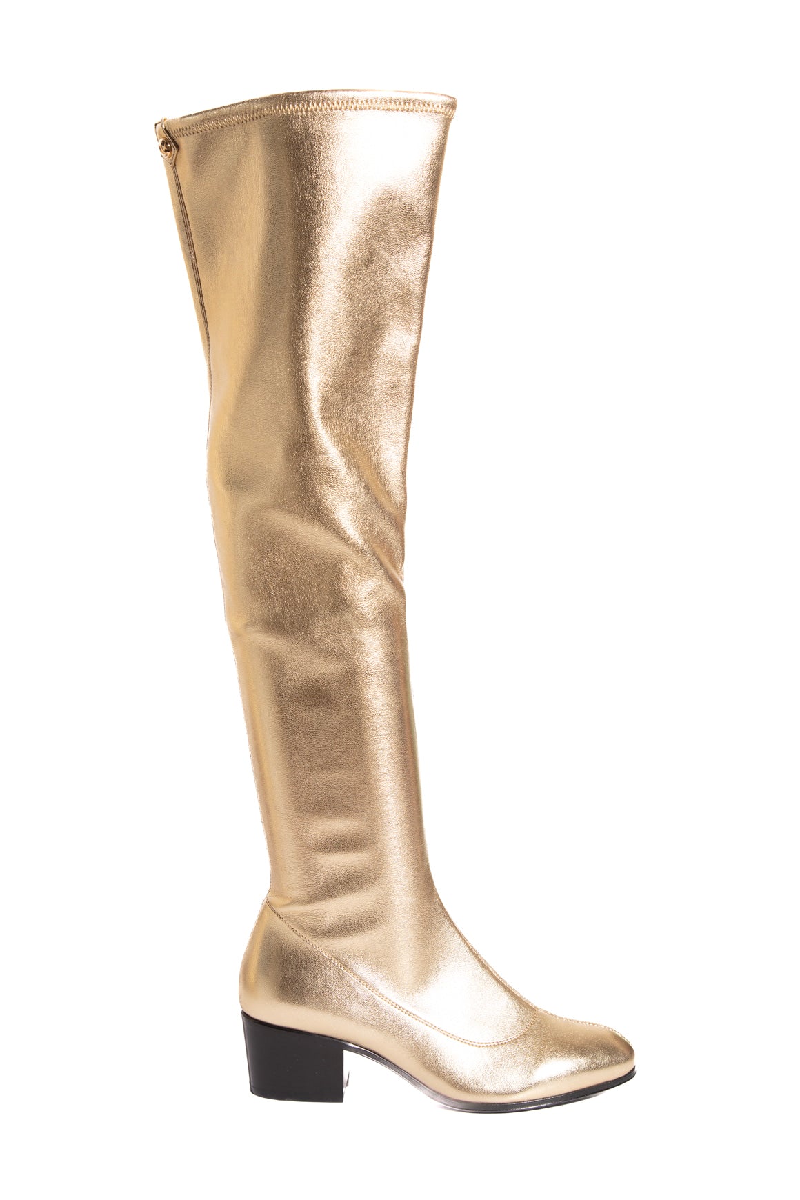 GIUSEPPE ZANOTTI Gold Knee High Boots (Sz. 36)