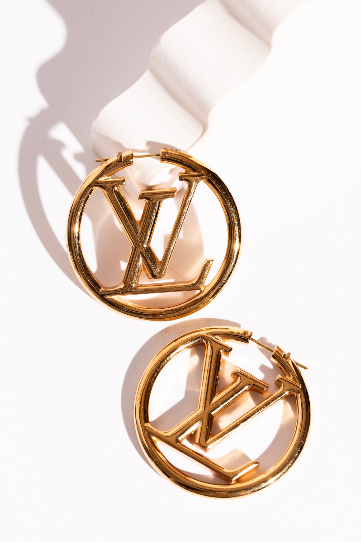 LOUIS VUITTON Louise Hoop GM Earrings