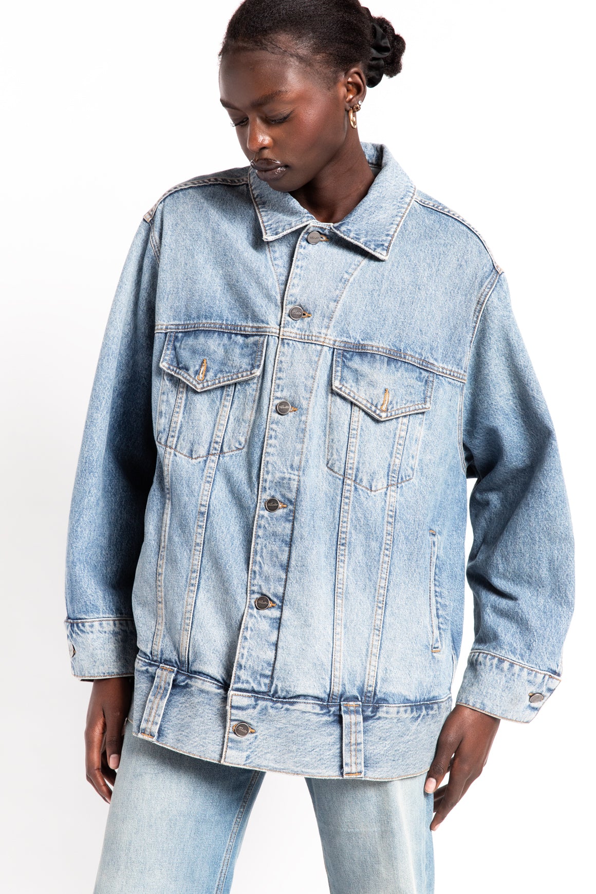 KHAITE Grizzo Oversized Denim Jacket