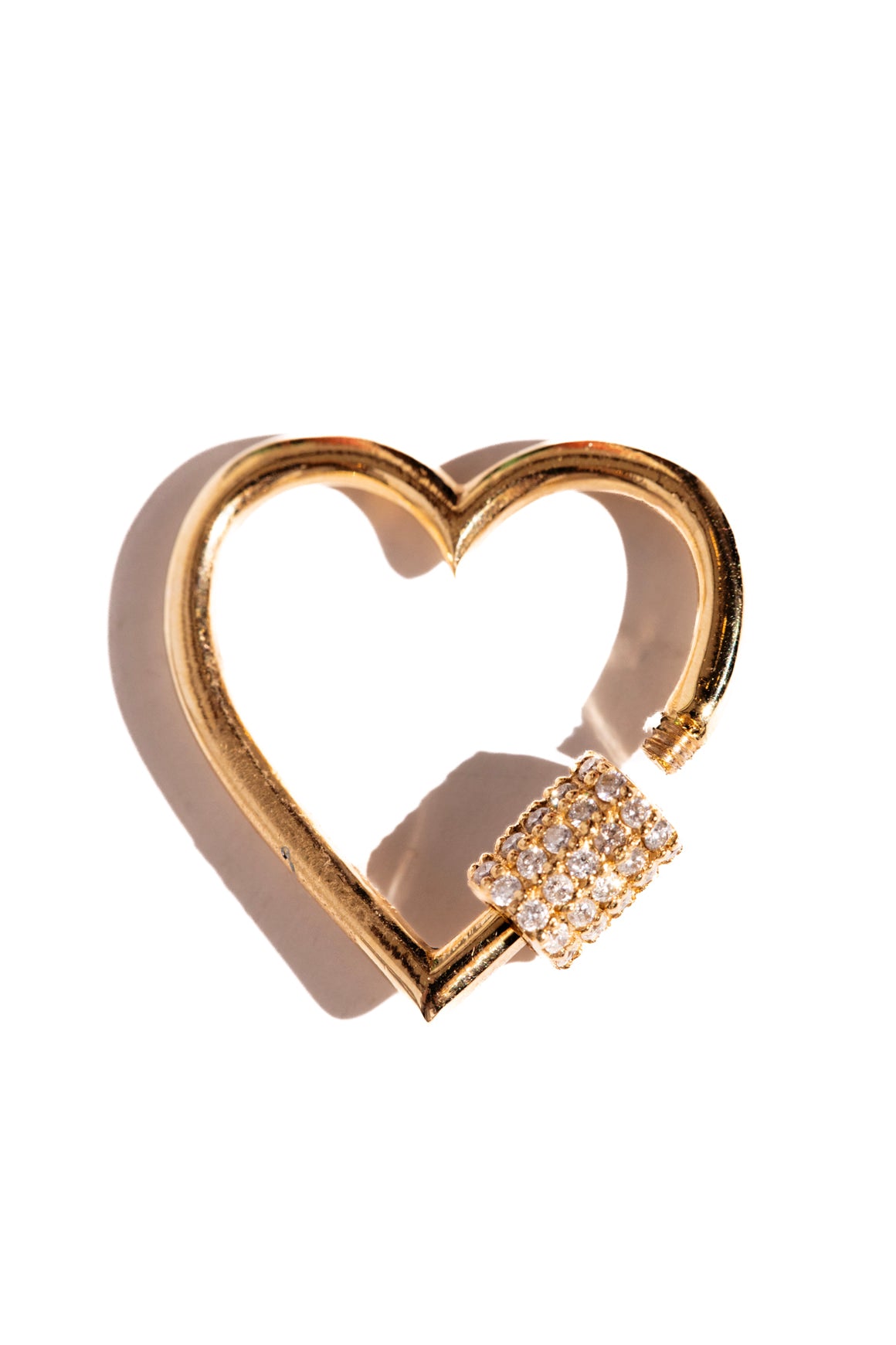 RACHEL LYNN X CORRI LYNN Heart Diamond Lock Charm
