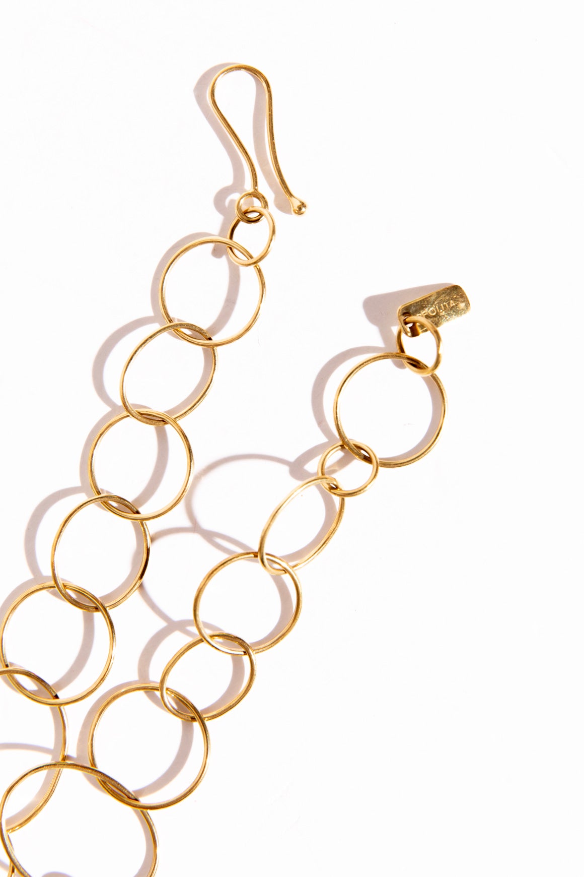 IPPOLITA Classico 18K Gold Wavy Disk Necklace