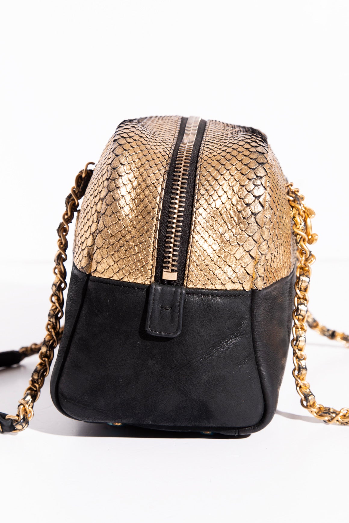 CHANEL Python Bowler Bag