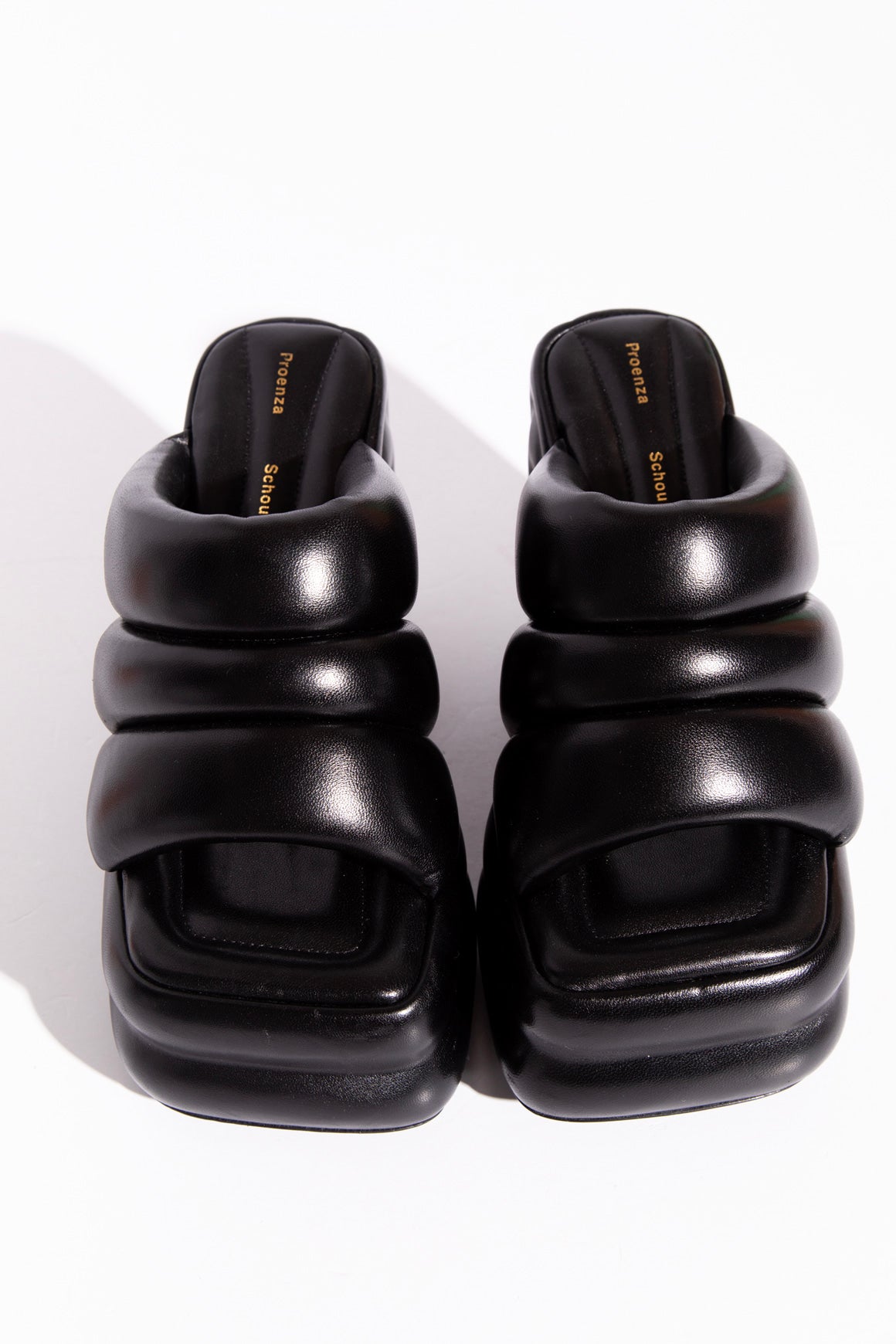 PROENZA SCHOULER Leather Sculpted Platform Mules (Sz. 37)