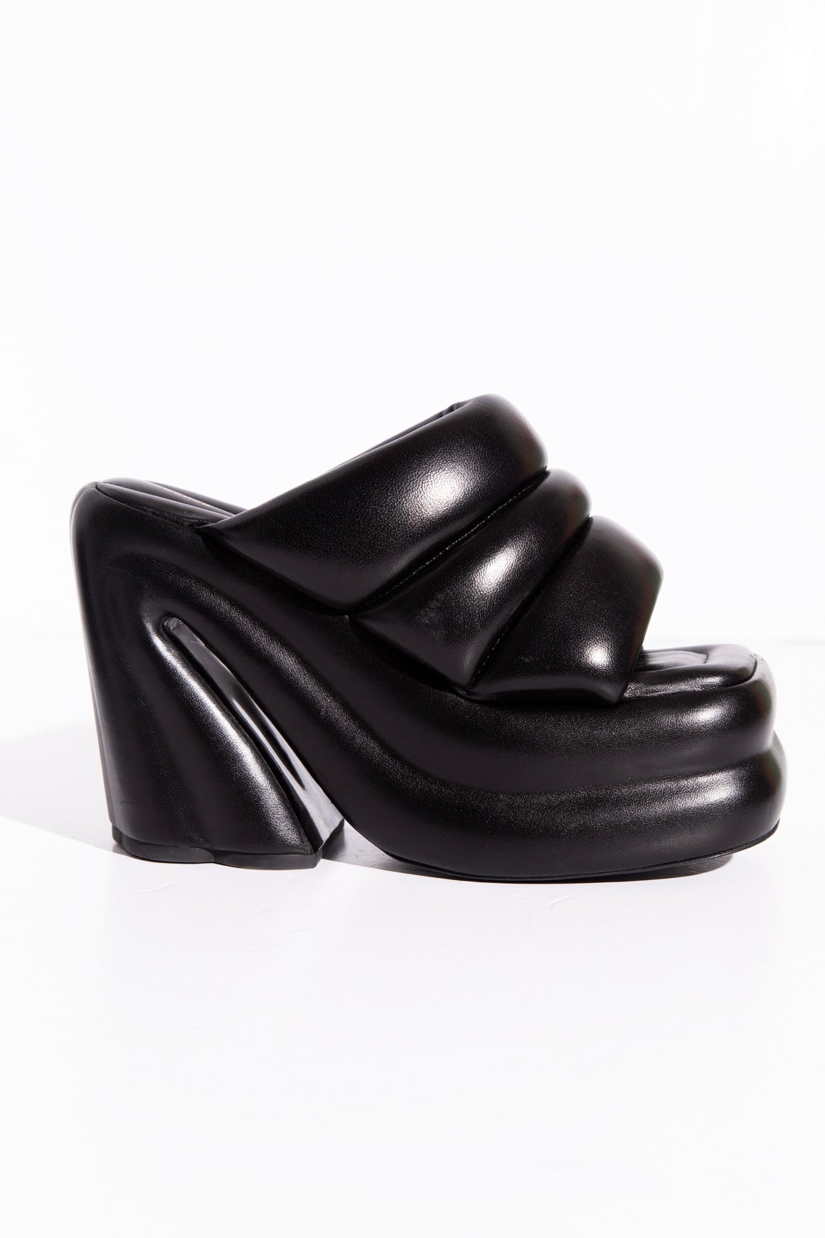 PROENZA SCHOULER Leather Sculpted Platform Mules (Sz. 37)