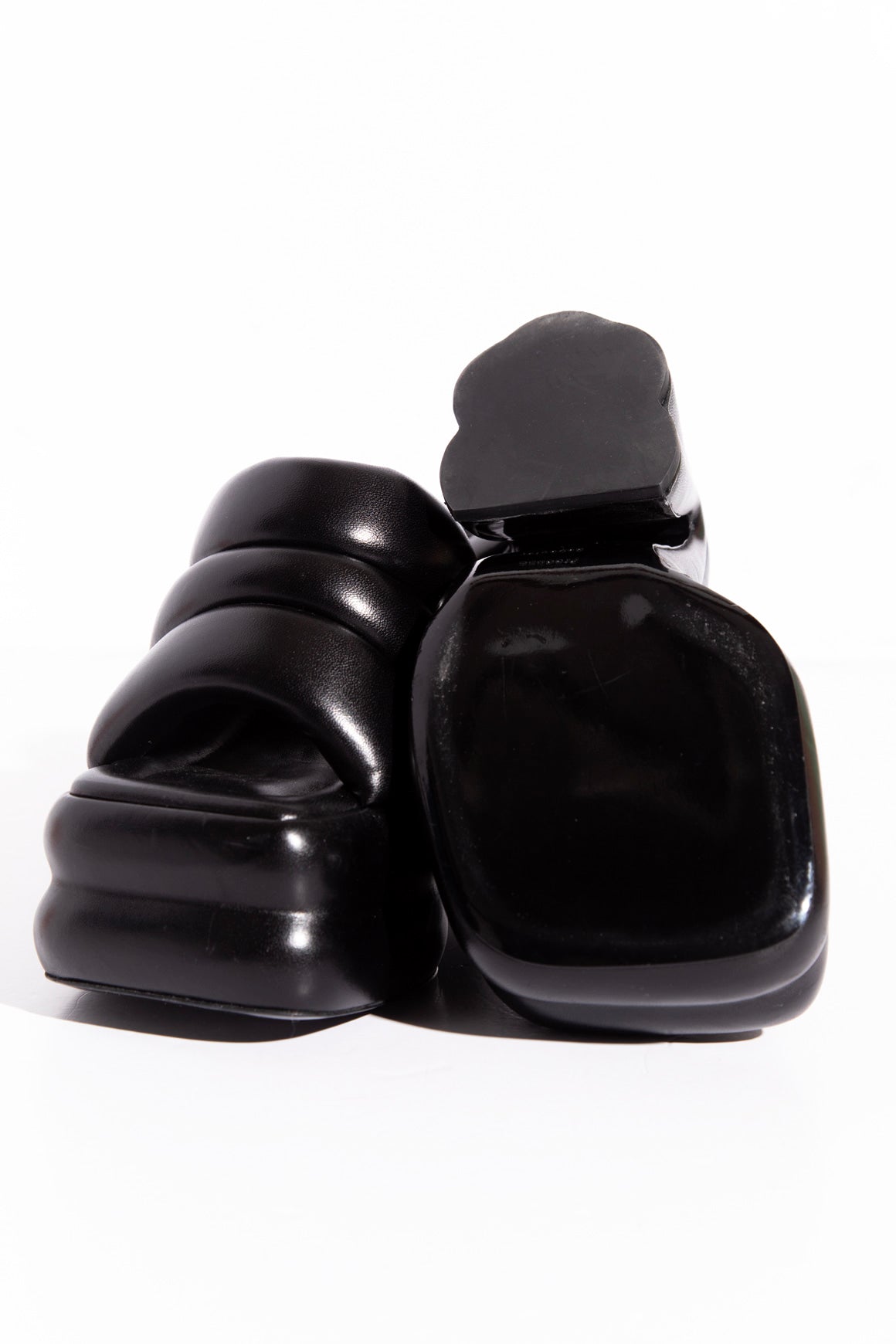 PROENZA SCHOULER Leather Sculpted Platform Mules (Sz. 37)