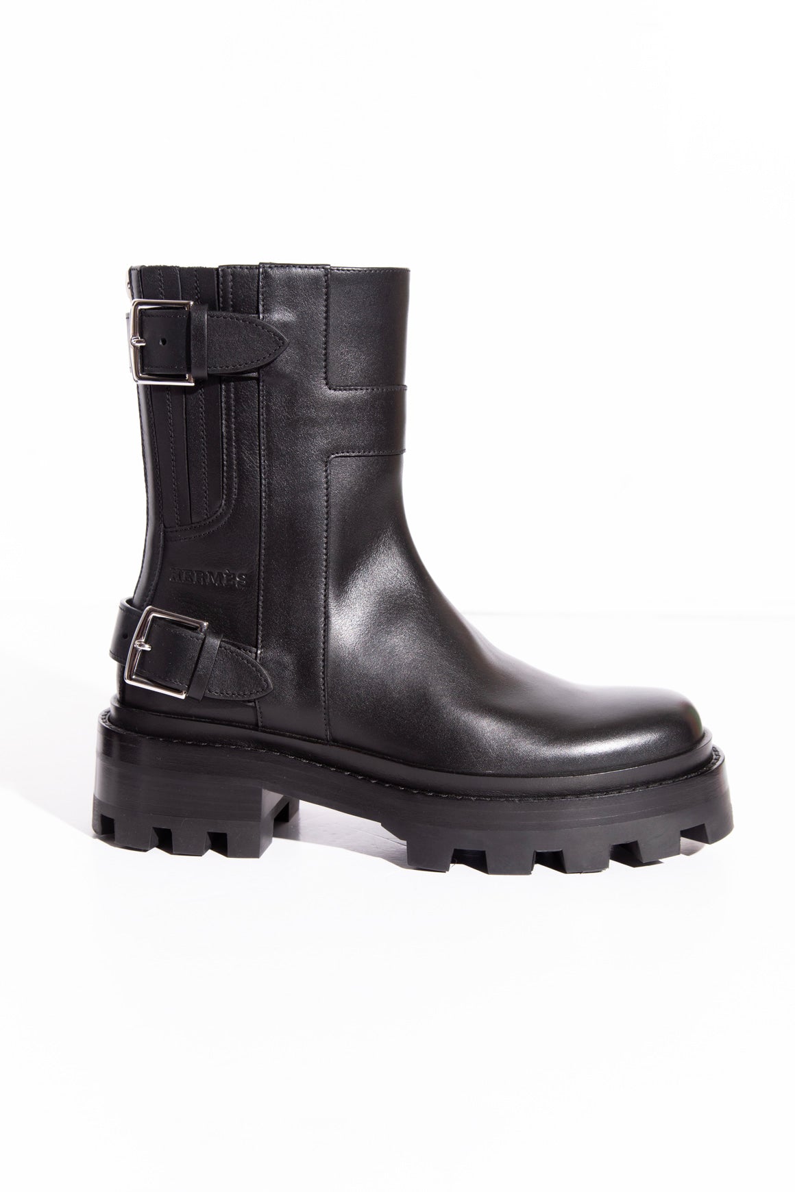 HERMES Black "Jaimy" Ankle Boots (Sz. 37.5)