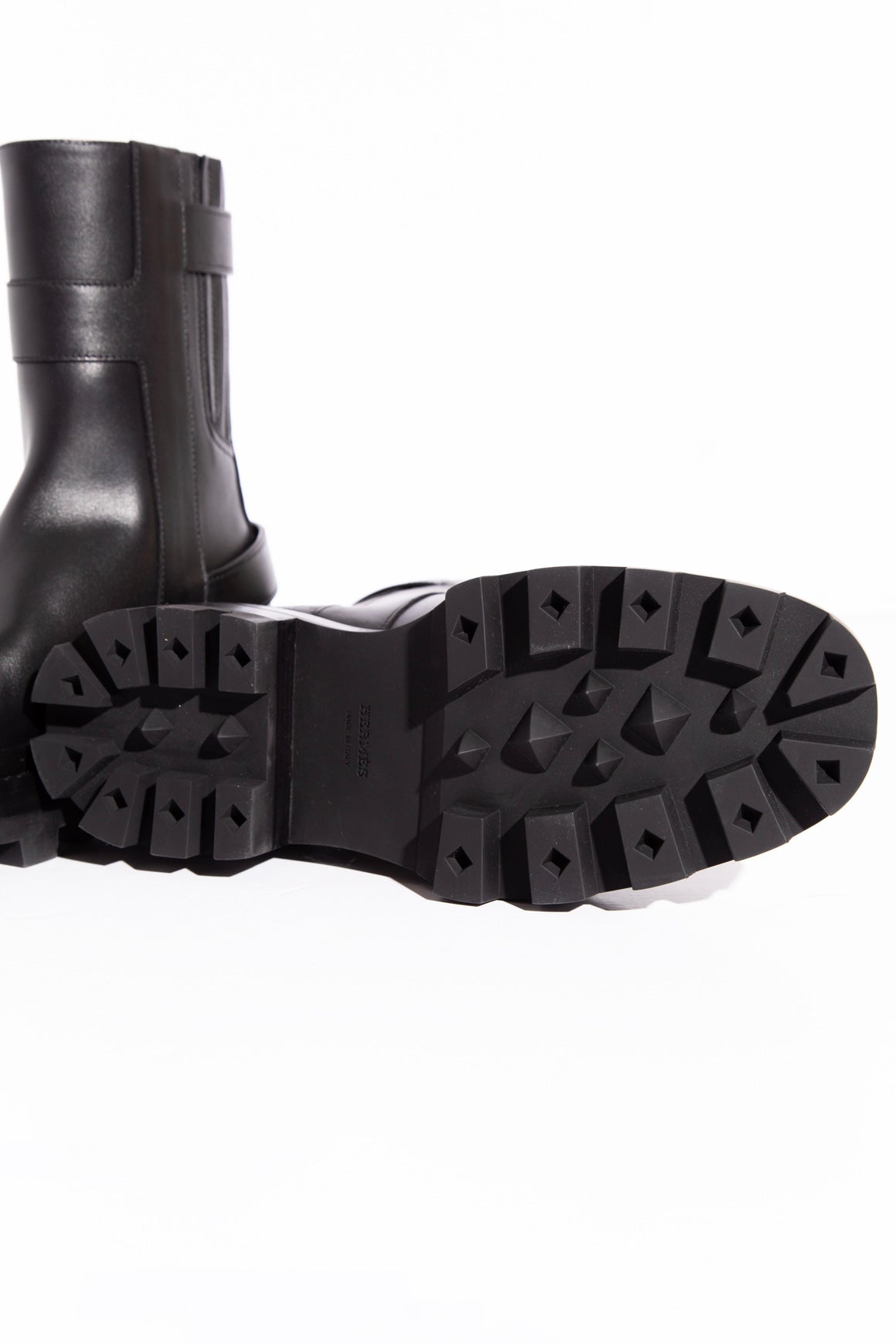 HERMES Black "Jaimy" Ankle Boots (Sz. 37.5)