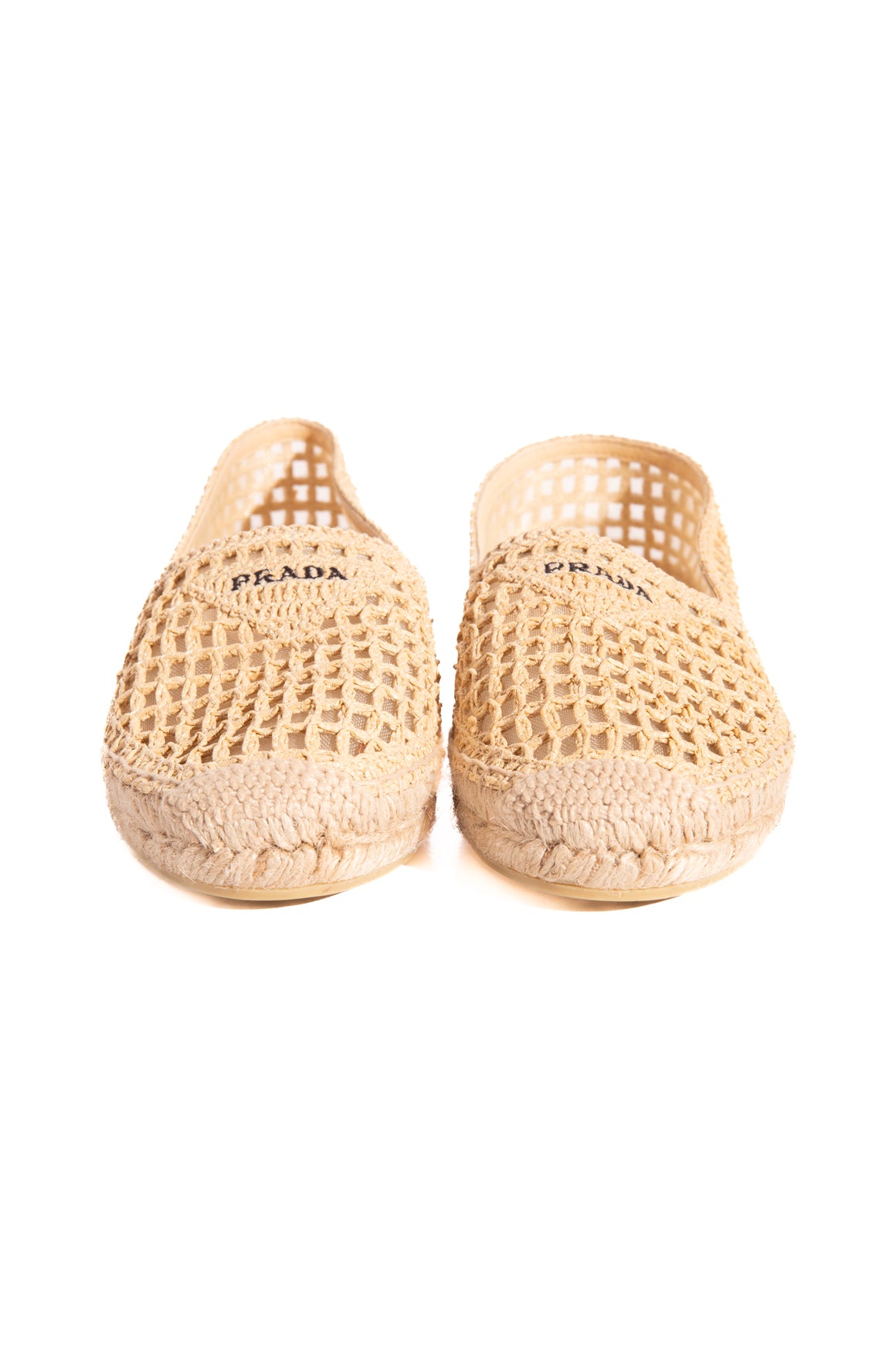 PRADA Raffia Espadrilles (Sz. 37)