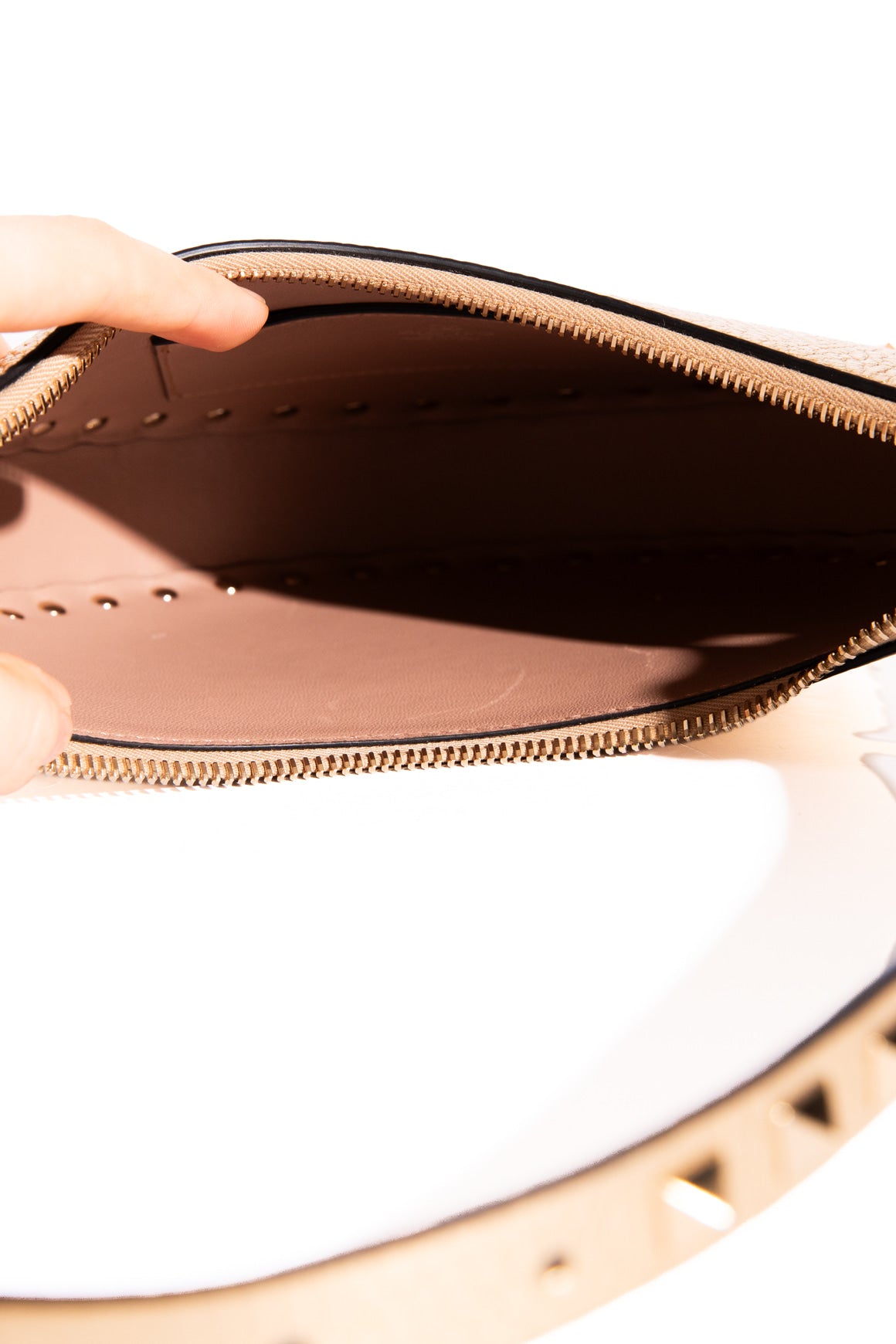 VALENTINO Gold Rockstud "Mini Hobo"