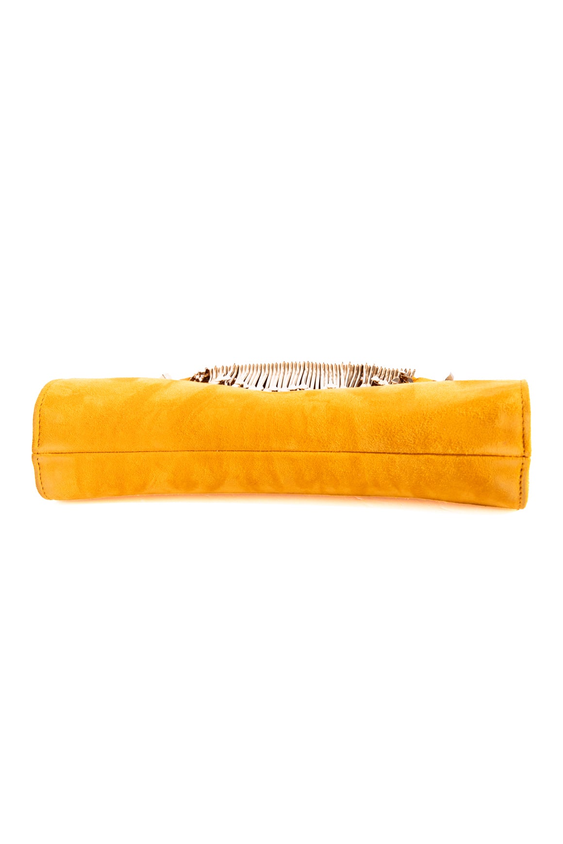 JIMMY CHOO Marigold Suede Venus Fringe Clutch