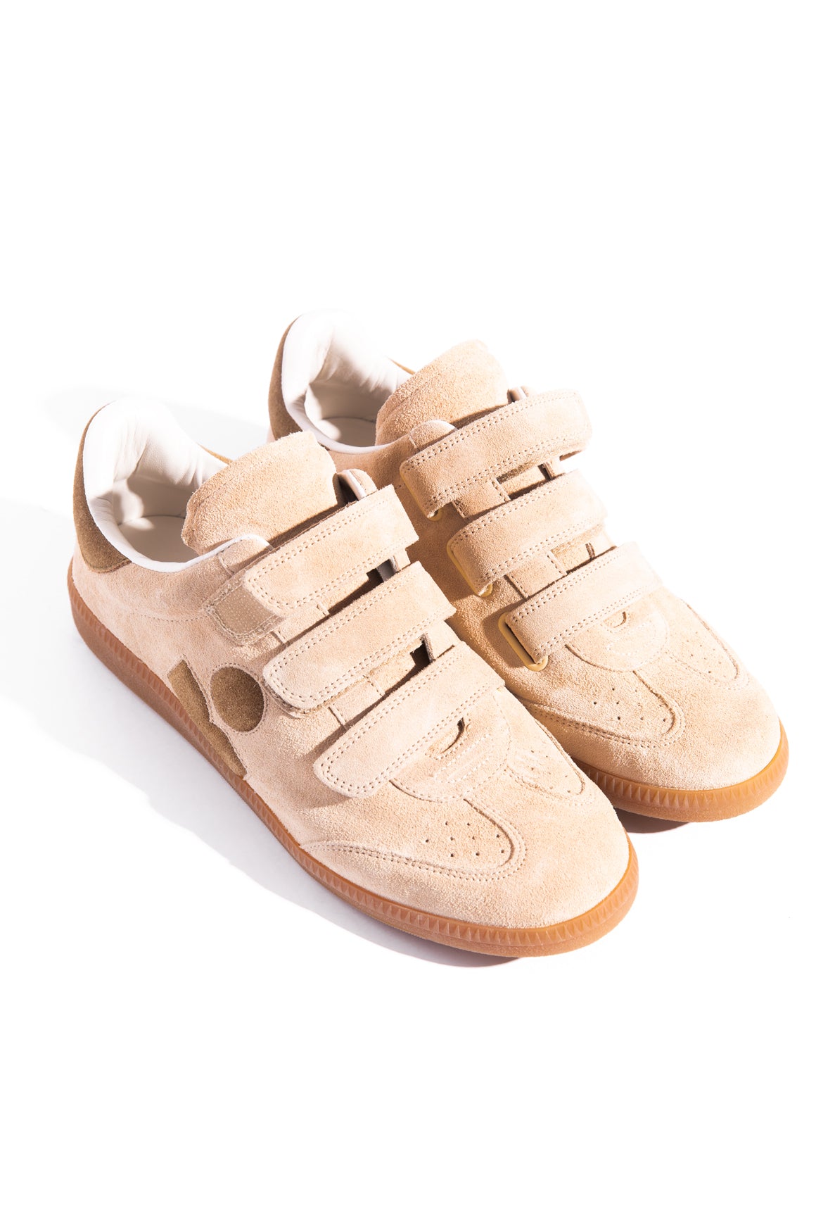 ISABEL MARANT Tan "Beth" Low-Top Sneakers (Sz. 39)