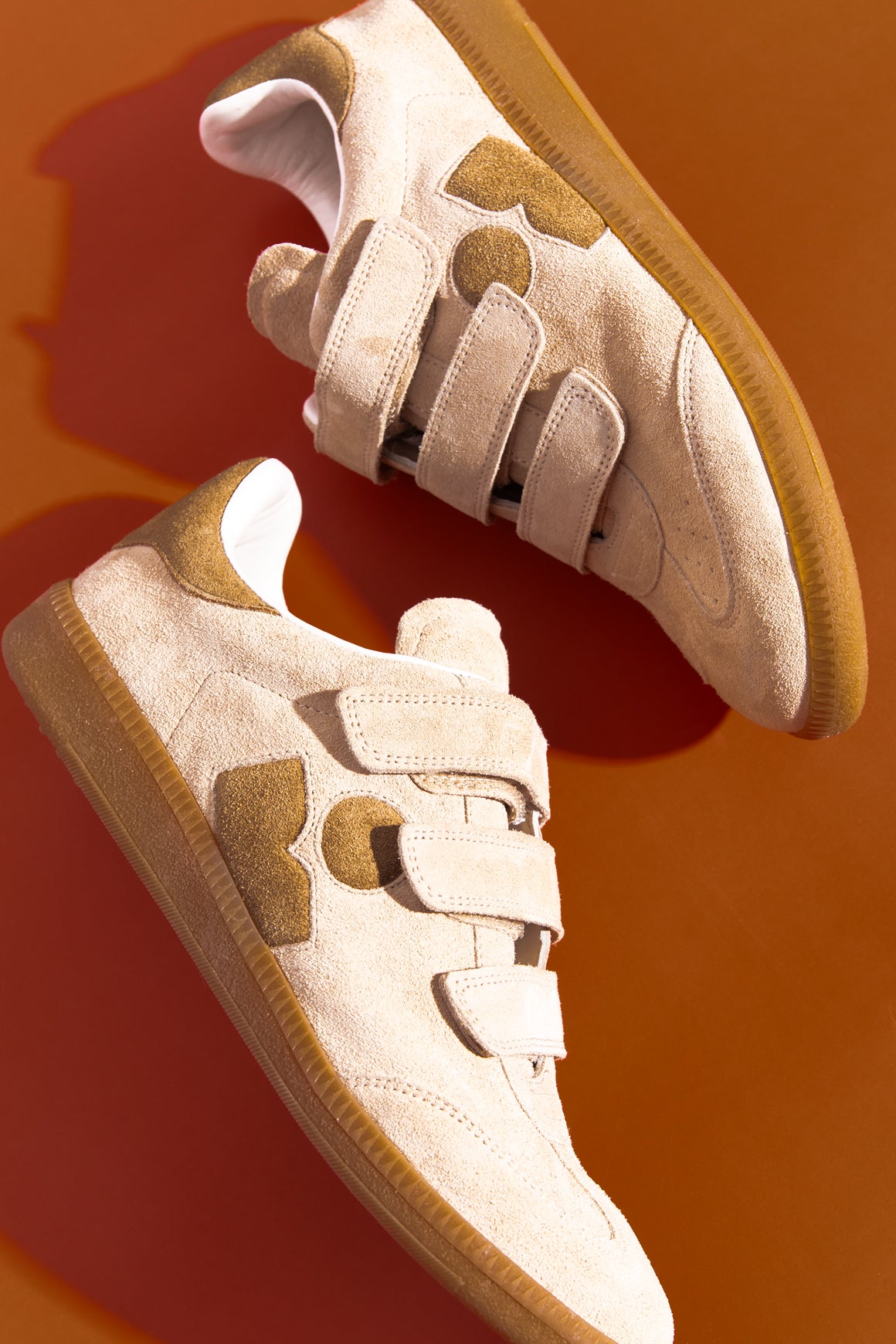 ISABEL MARANT Tan "Beth" Low-Top Sneakers (Sz. 39)
