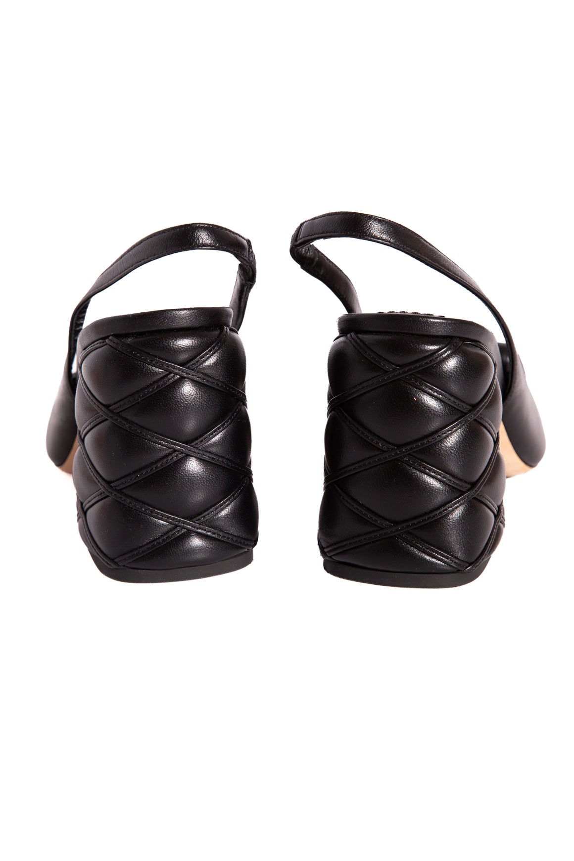 LOUIS VUITTON Black "Shake" Slingbacks (Sz. 38)