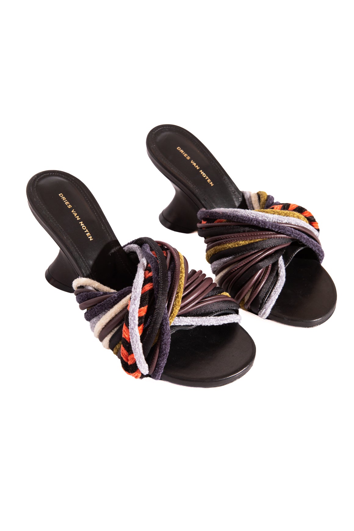 DRIES VAN NOTEN Braided Strap Wedge Heels (Sz. 37)